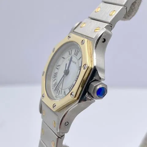 Cartier Santos 0907 25mm Yellow gold and Stainless steel White 5