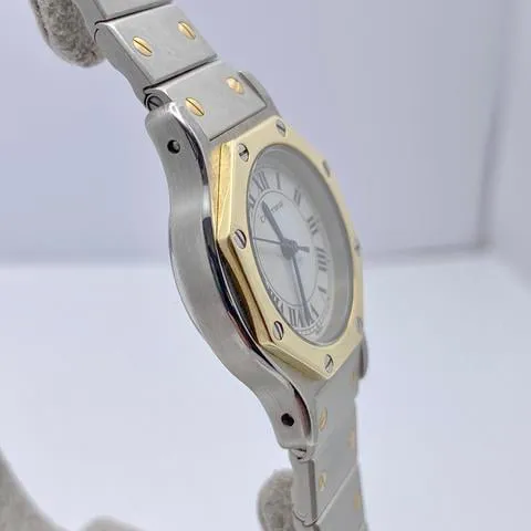 Cartier Santos 0907 25mm Yellow gold and Stainless steel White 8