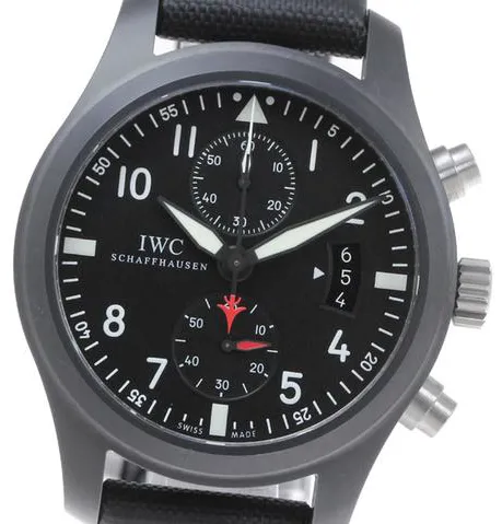 IWC Pilot Chronograph Top Gun IW388001 46mm Titanium Black