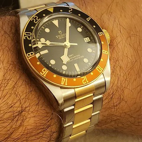 Tudor Black Bay GMT M79833MN-0001 41mm Yellow gold and stainless steel Black