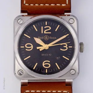 Bell & Ross BR03-92 Stainless steel Brown