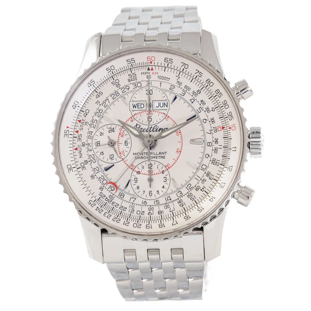 Breitling Montbrillant A21330 43mm Stainless steel Ivory