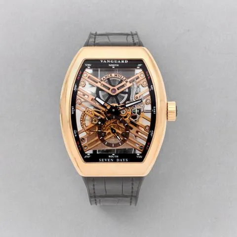 Franck Muller Vanguard V 45 S6 SQT 5N NR 43mm Rose gold Skeletonized