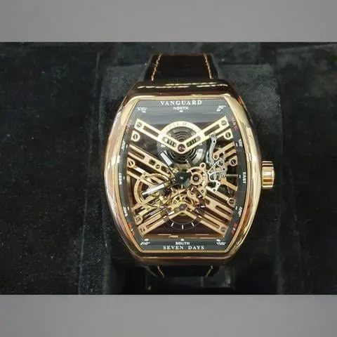 Franck Muller Vanguard V 45 S6 SQT 5N NR 43mm Rose gold Skeletonized 2