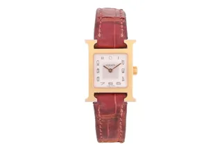 Hermès Heure H HH1.102 Stainless steel and Gilt-metal Silver