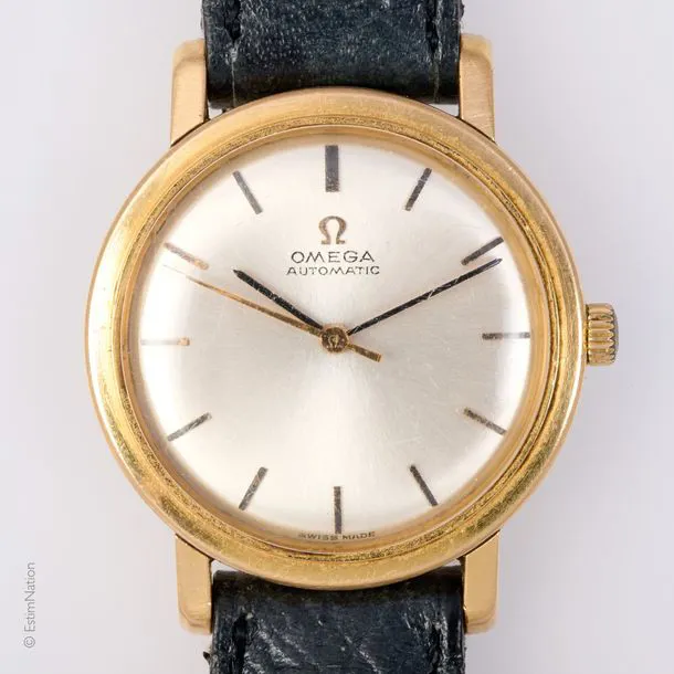 Omega 28mm Yellow gold Silver