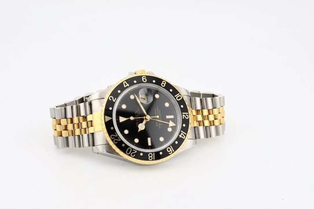 Rolex GMT-Master II 16713 40mm Yellow gold and stainless steel Black 8