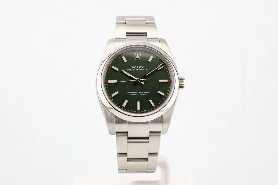 Rolex Oyster Perpetual 114200 34mm Stainless steel Green