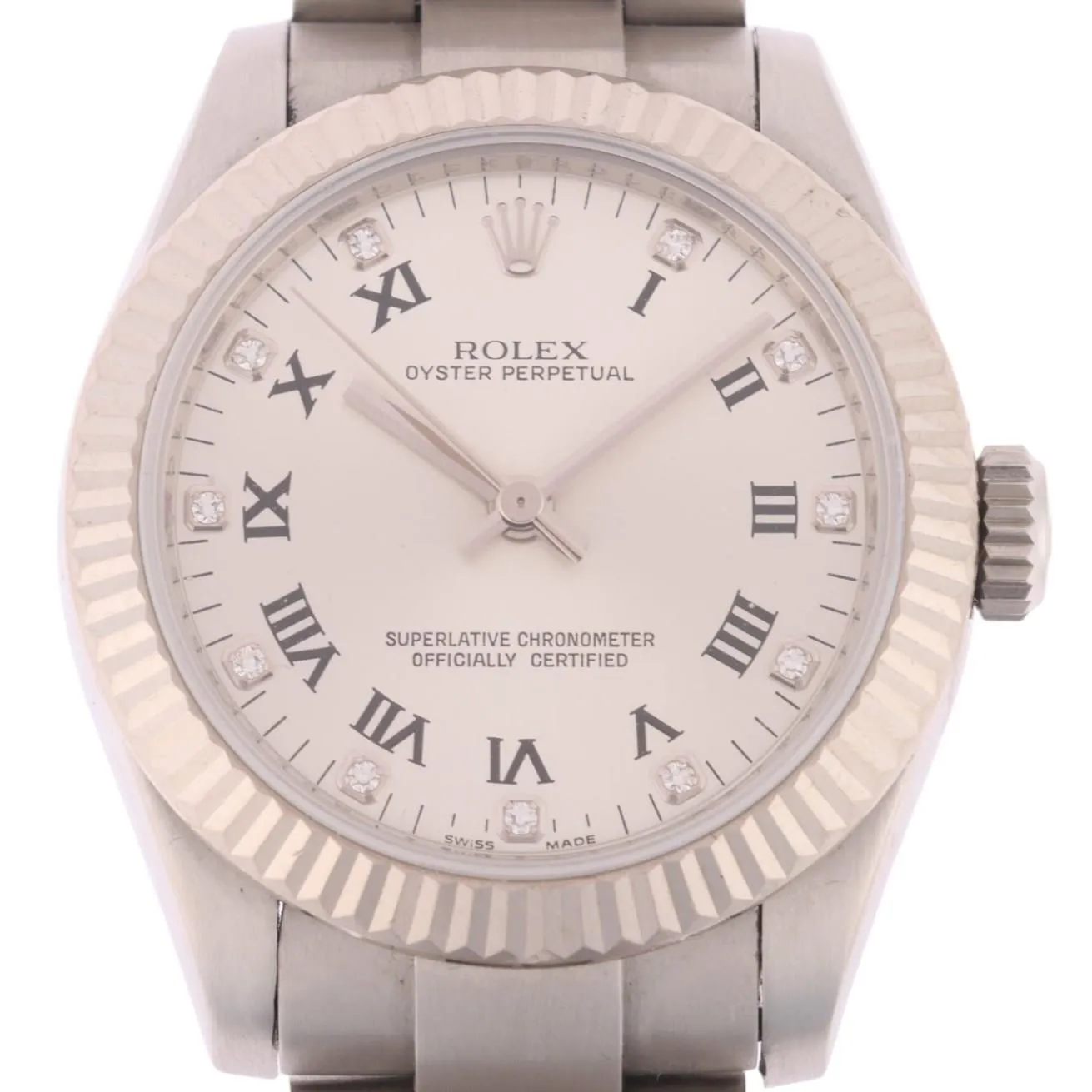 Rolex Oyster Perpetual 31 177234 31mm Stainless steel and white gold Silver