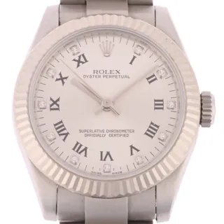 Rolex Oyster Perpetual 31 177234 White gold and Stainless steel Silver