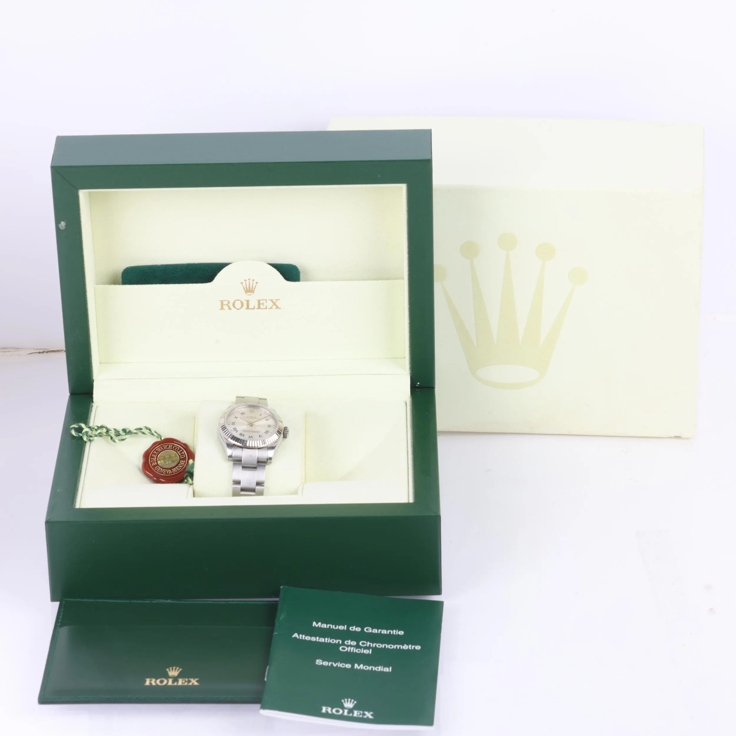 Rolex Oyster Perpetual 31 177234 31mm Stainless steel and white gold Silver 4