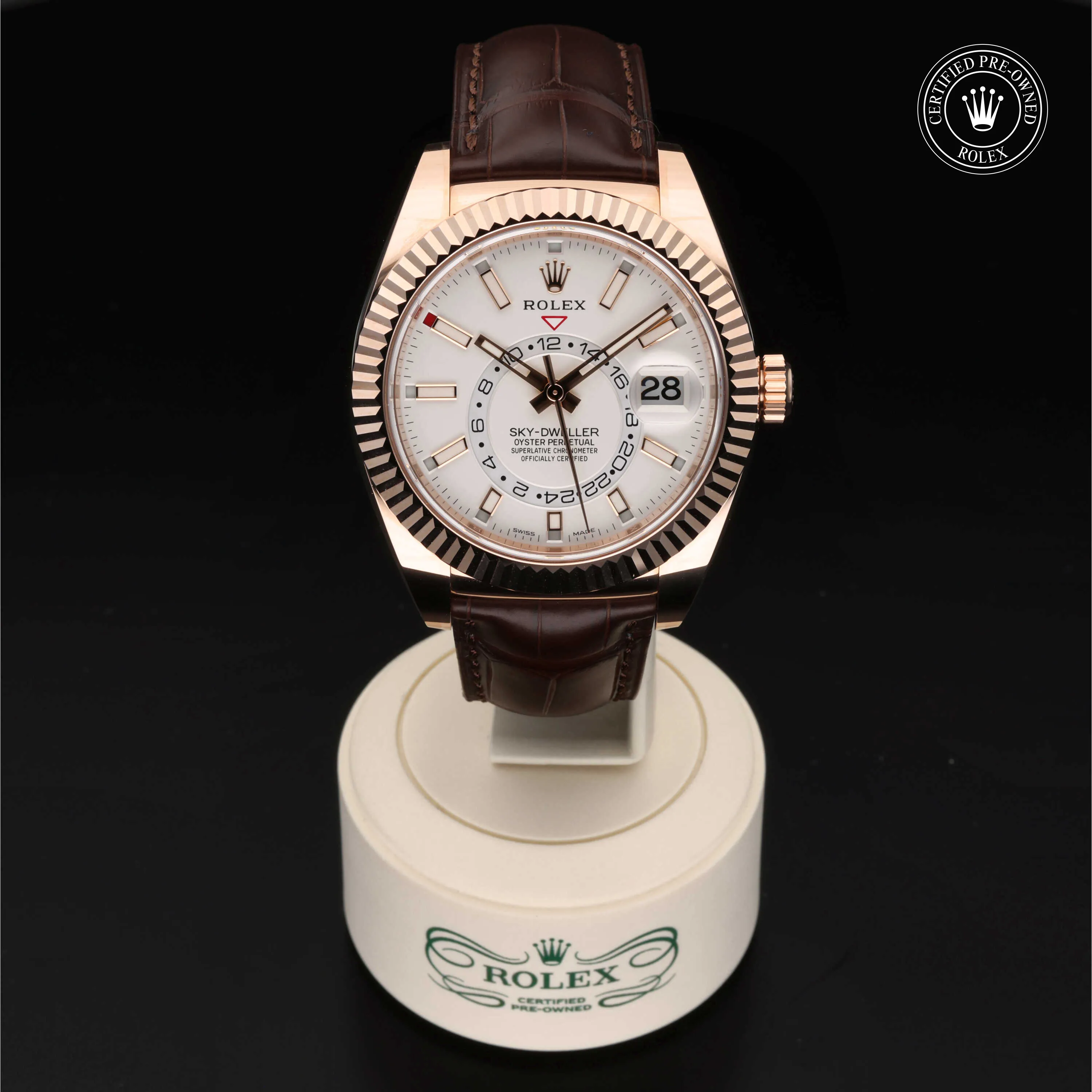 Rolex Sky-Dweller 326135 42mm Rose gold White 1