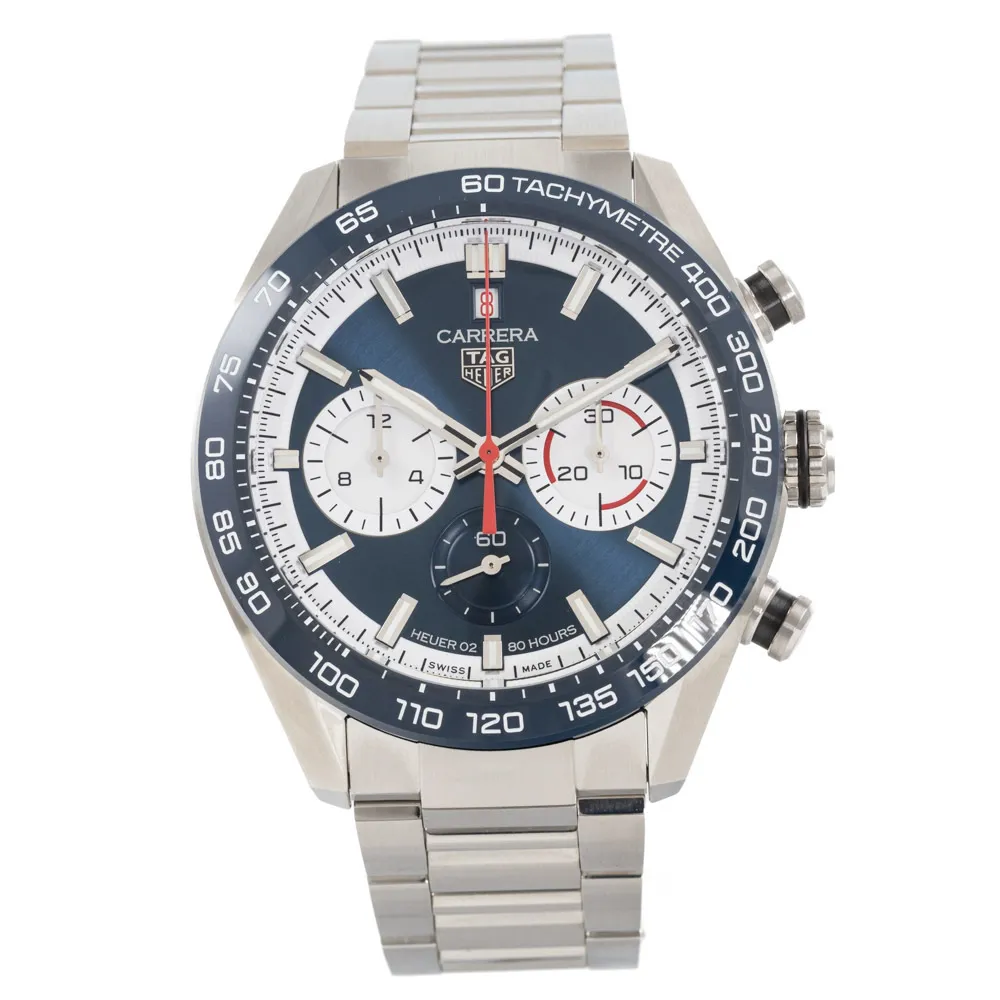 TAG Heuer Carrera CBN2A1E.BA0643 44mm Stainless steel and ceramic Blue