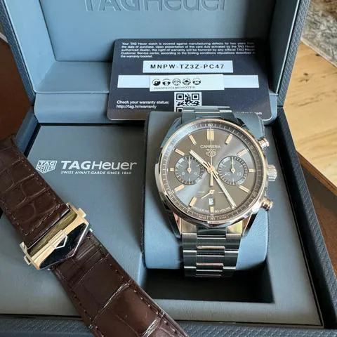 TAG Heuer Carrera CBN2012.FC6483 42mm Stainless steel Brown