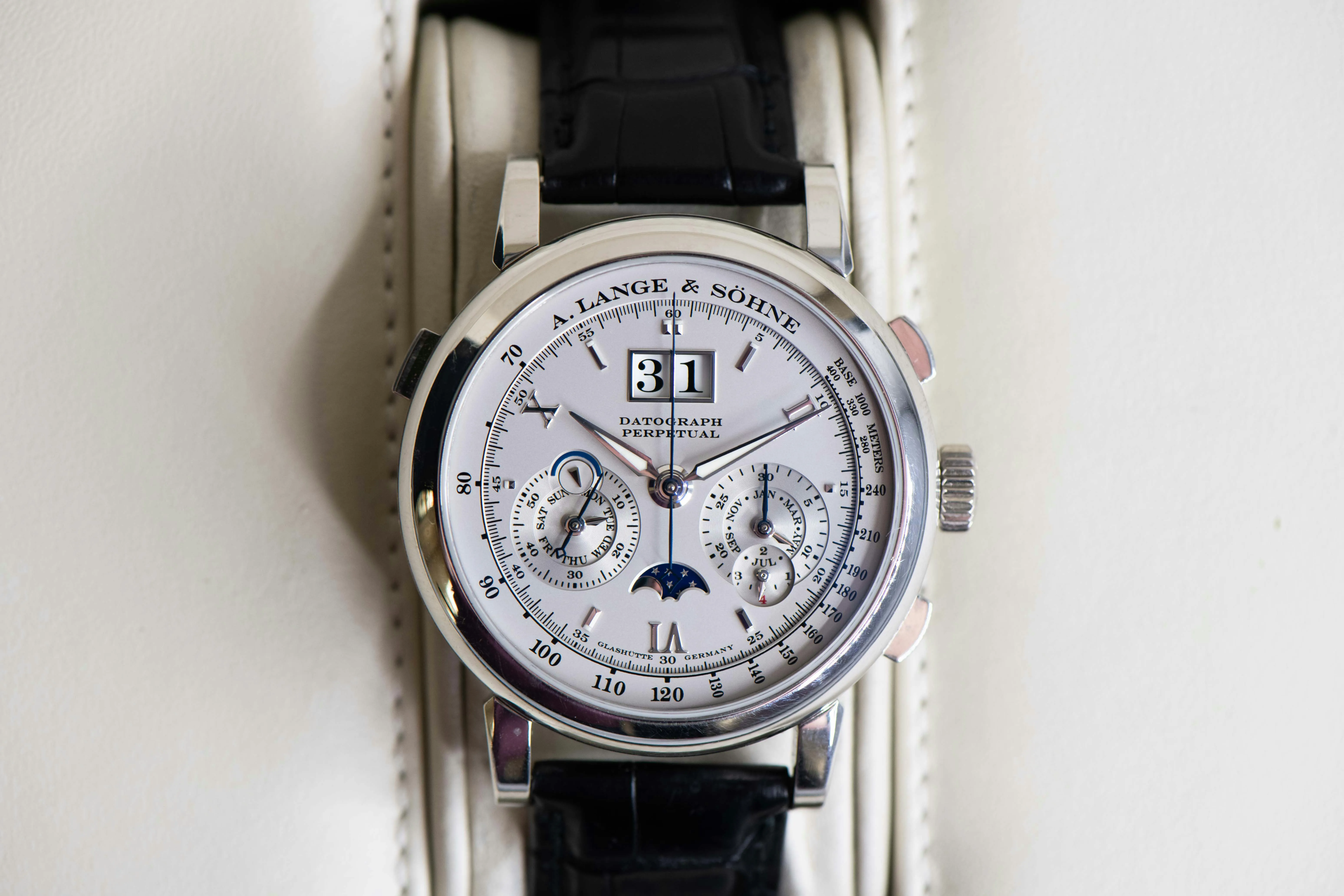 A. Lange & Söhne Datograph 410.025E 41mm Platinum Silver 1