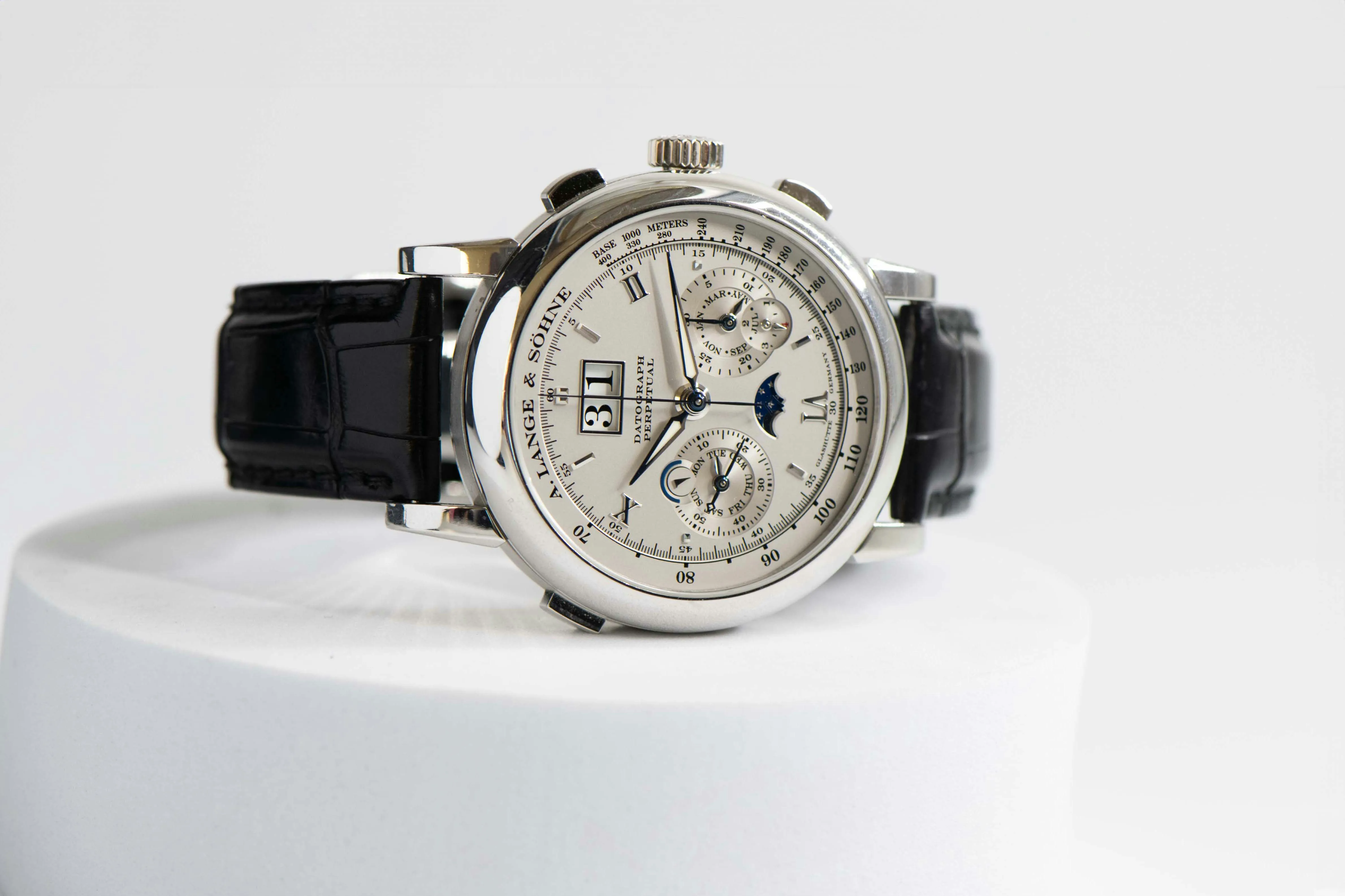 A. Lange & Söhne Datograph 410.025E 41mm Platinum Silver 2