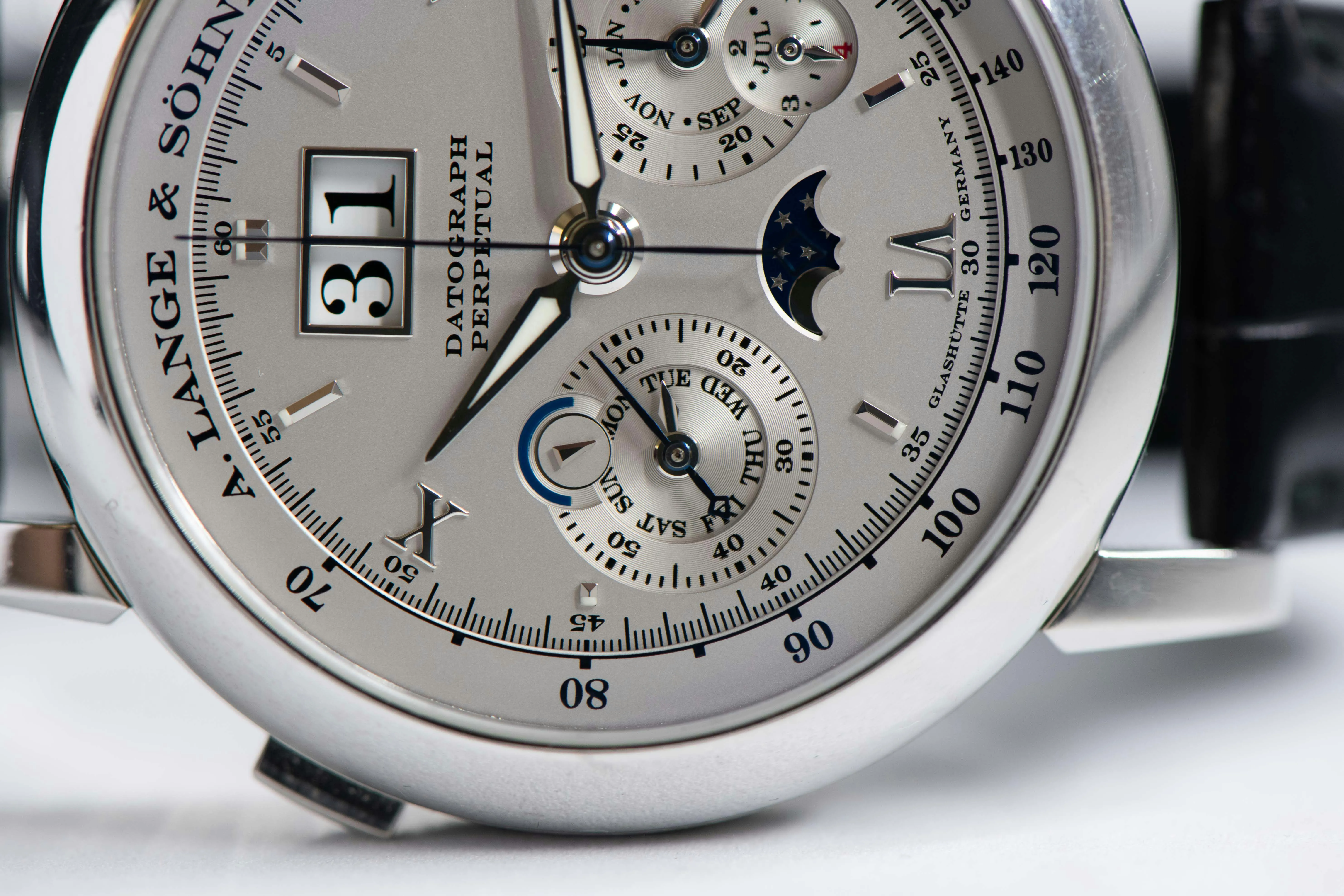 A. Lange & Söhne Datograph 410.025E 41mm Platinum Silver 3