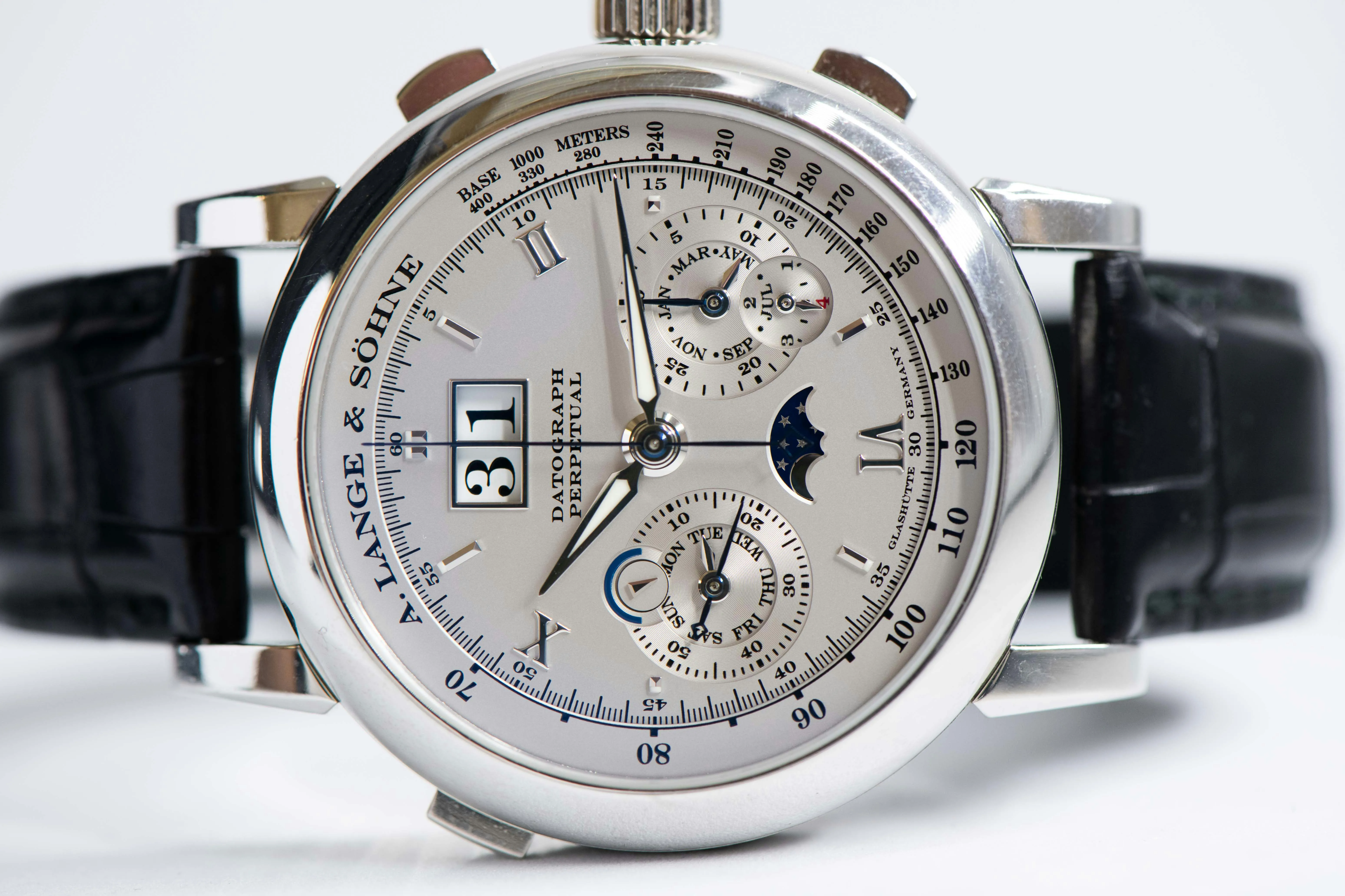 A. Lange & Söhne Datograph 410.025E 41mm Platinum Silver 6