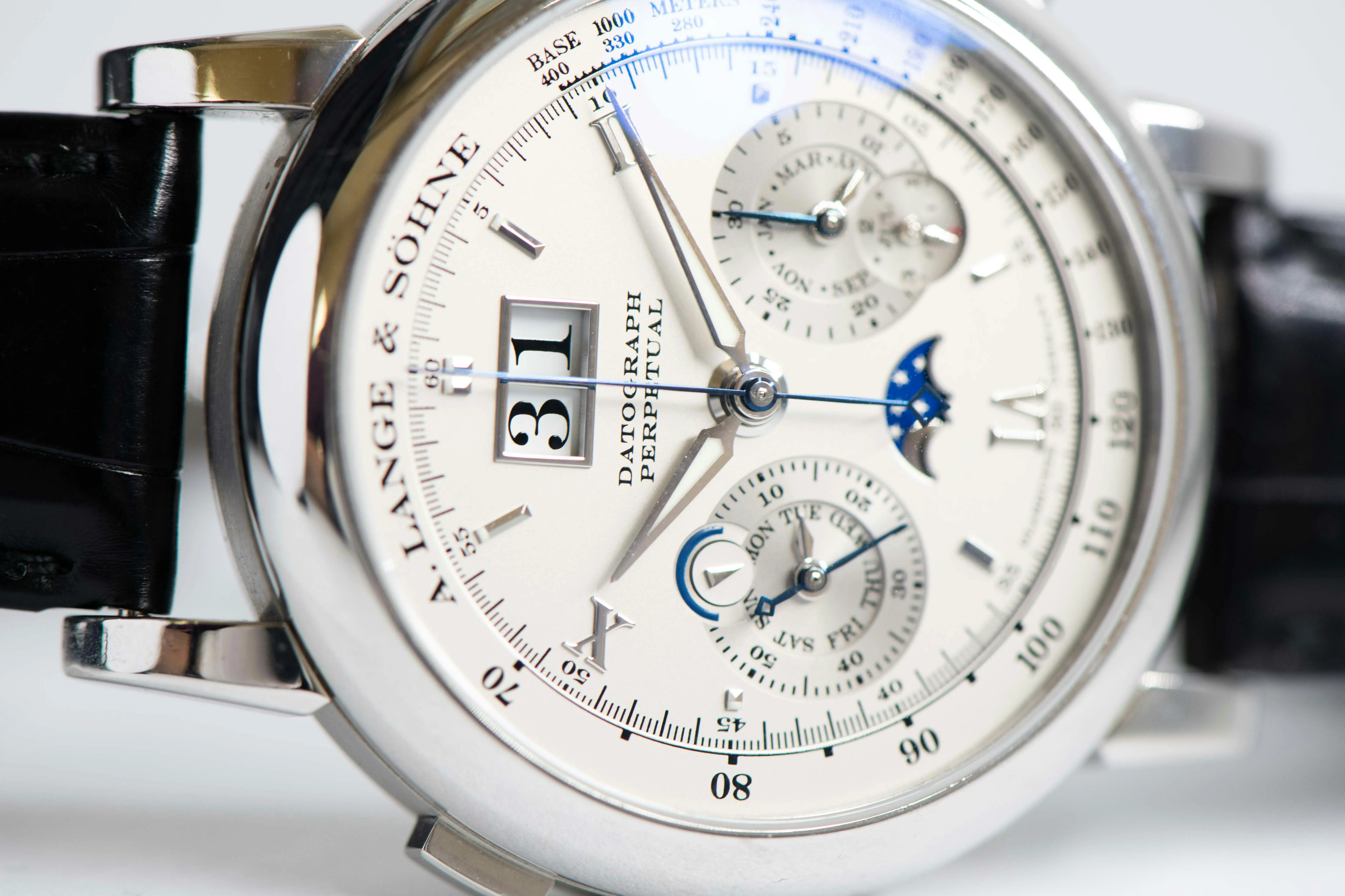 A. Lange & Söhne Datograph 410.025E 41mm Platinum Silver 7