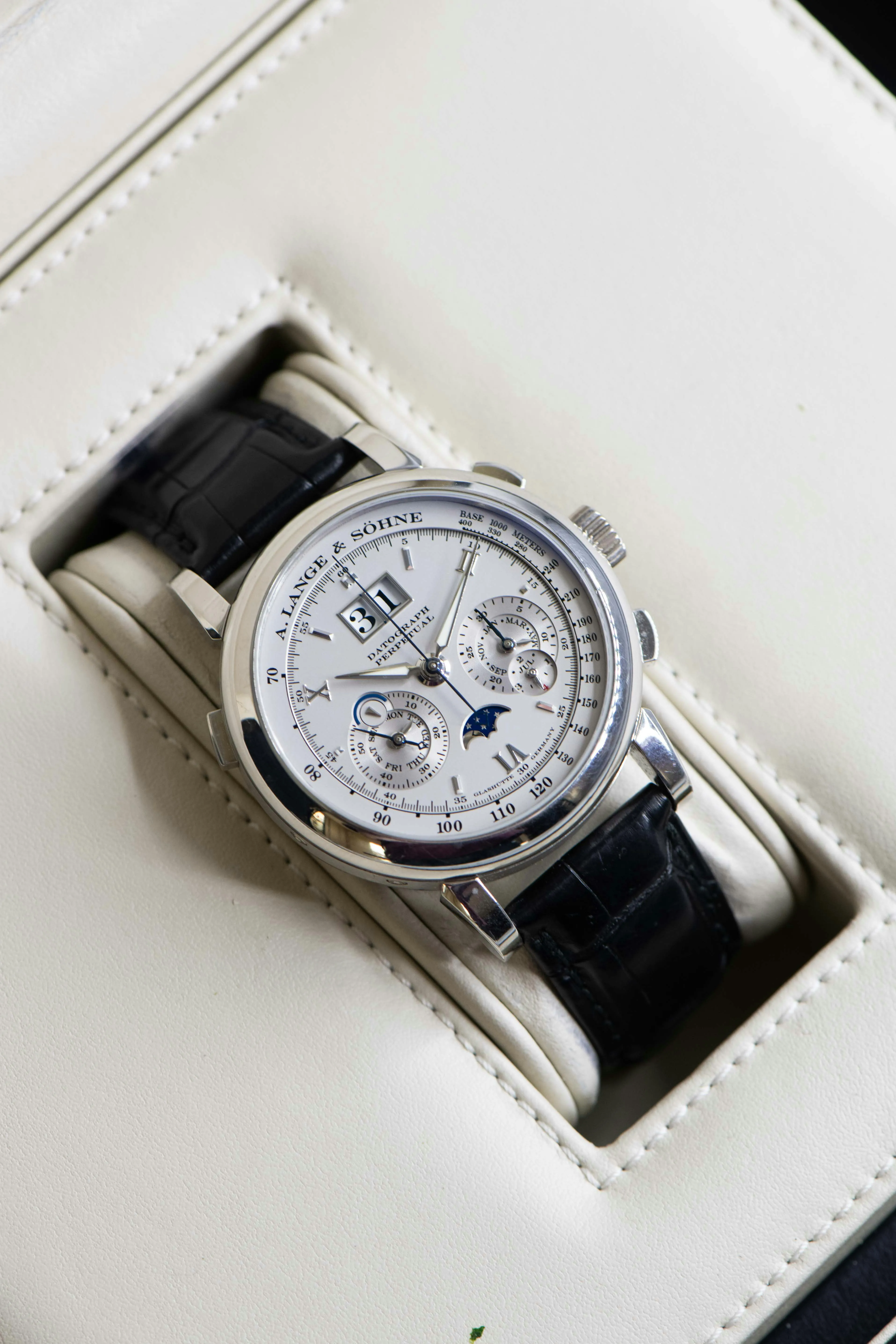 A. Lange & Söhne Datograph 410.025E 41mm Platinum Silver 11