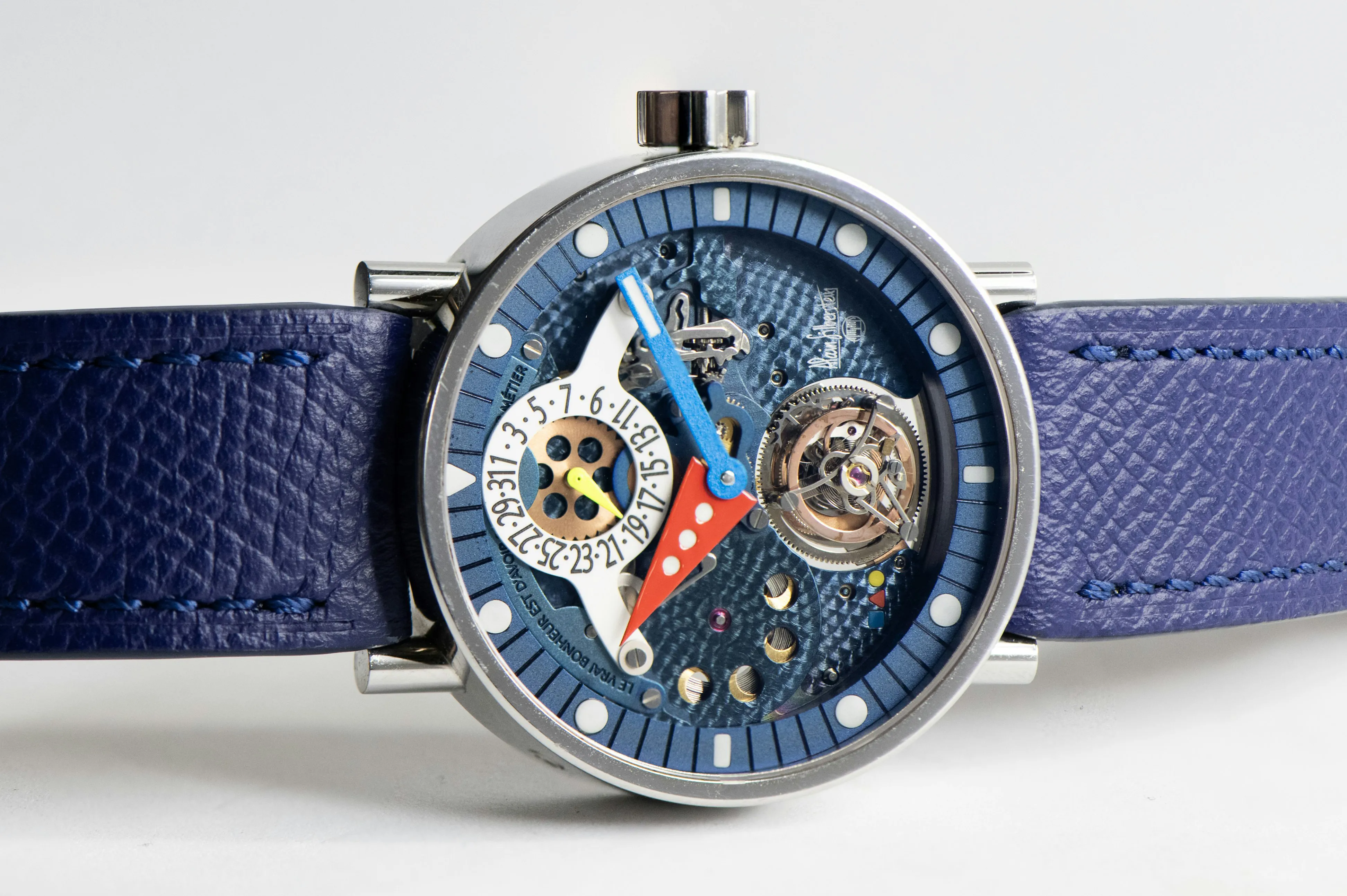 Alain Silberstein Tourbillon Volant TMA1-002 40mm Stainless steel Blue