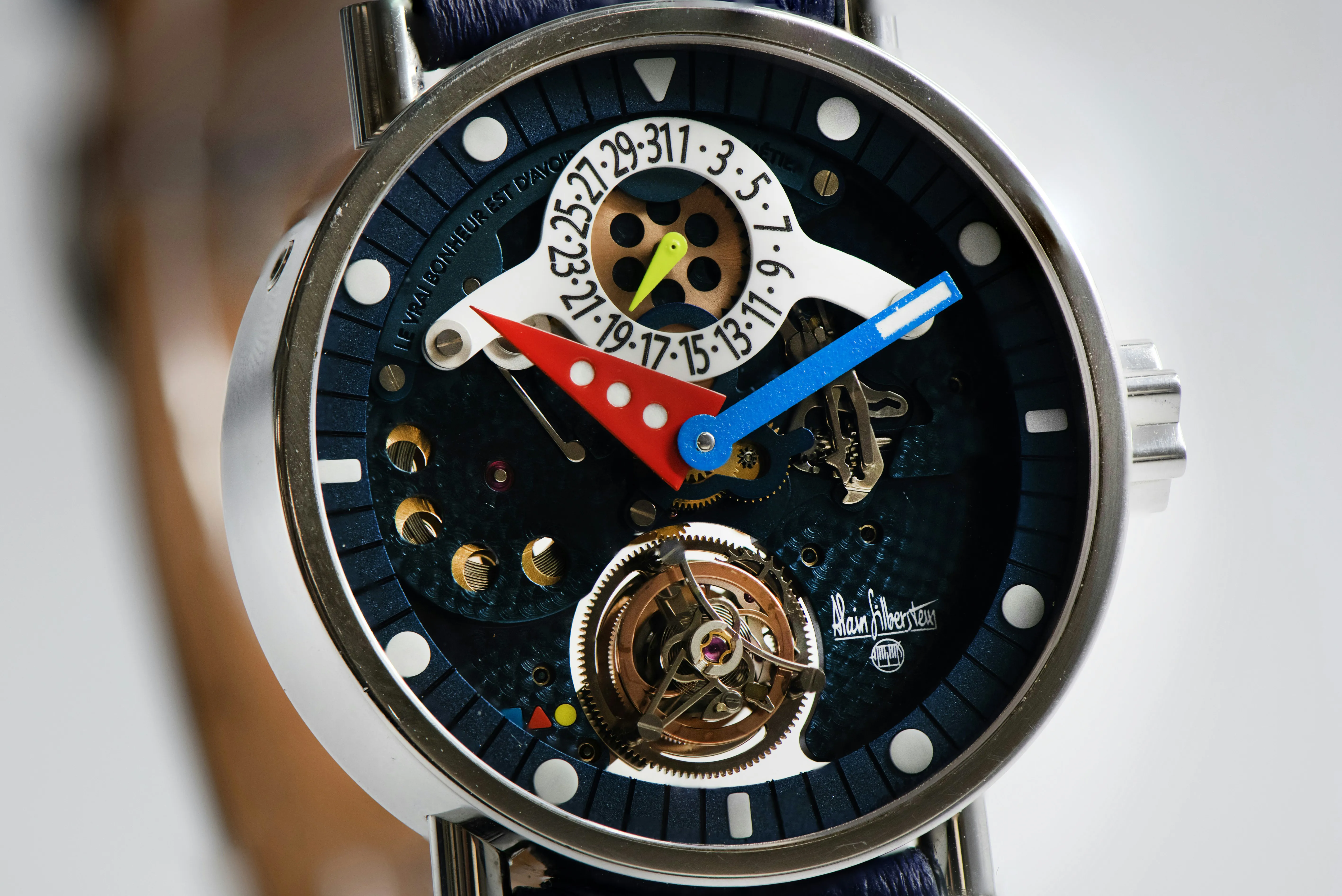 Alain Silberstein Tourbillon Volant TMA1-002 40mm Stainless steel Blue 4