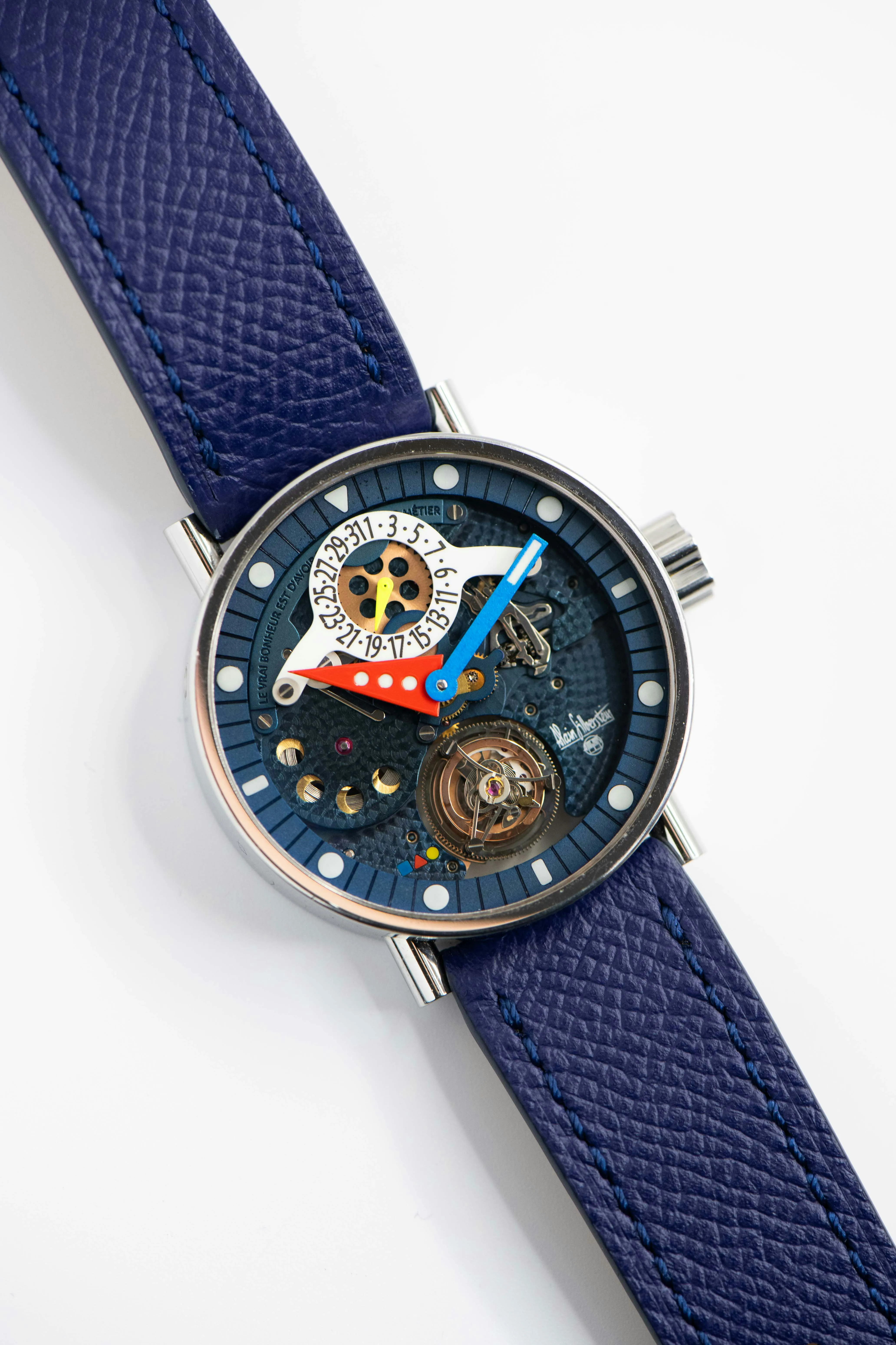 Alain Silberstein Tourbillon Volant TMA1-002 40mm Stainless steel Blue 7