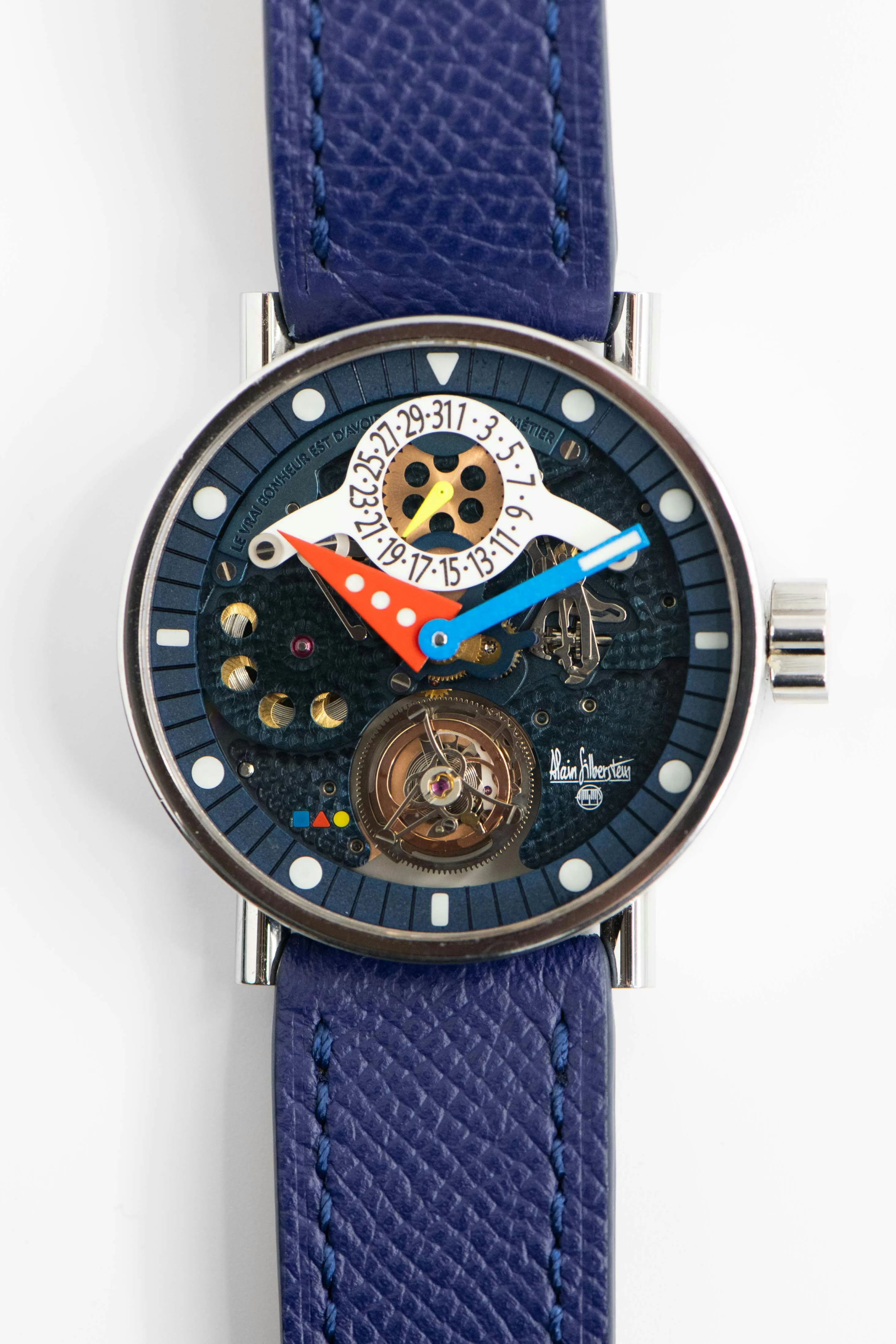 Alain Silberstein Tourbillon Volant TMA1-002 40mm Stainless steel Blue 8