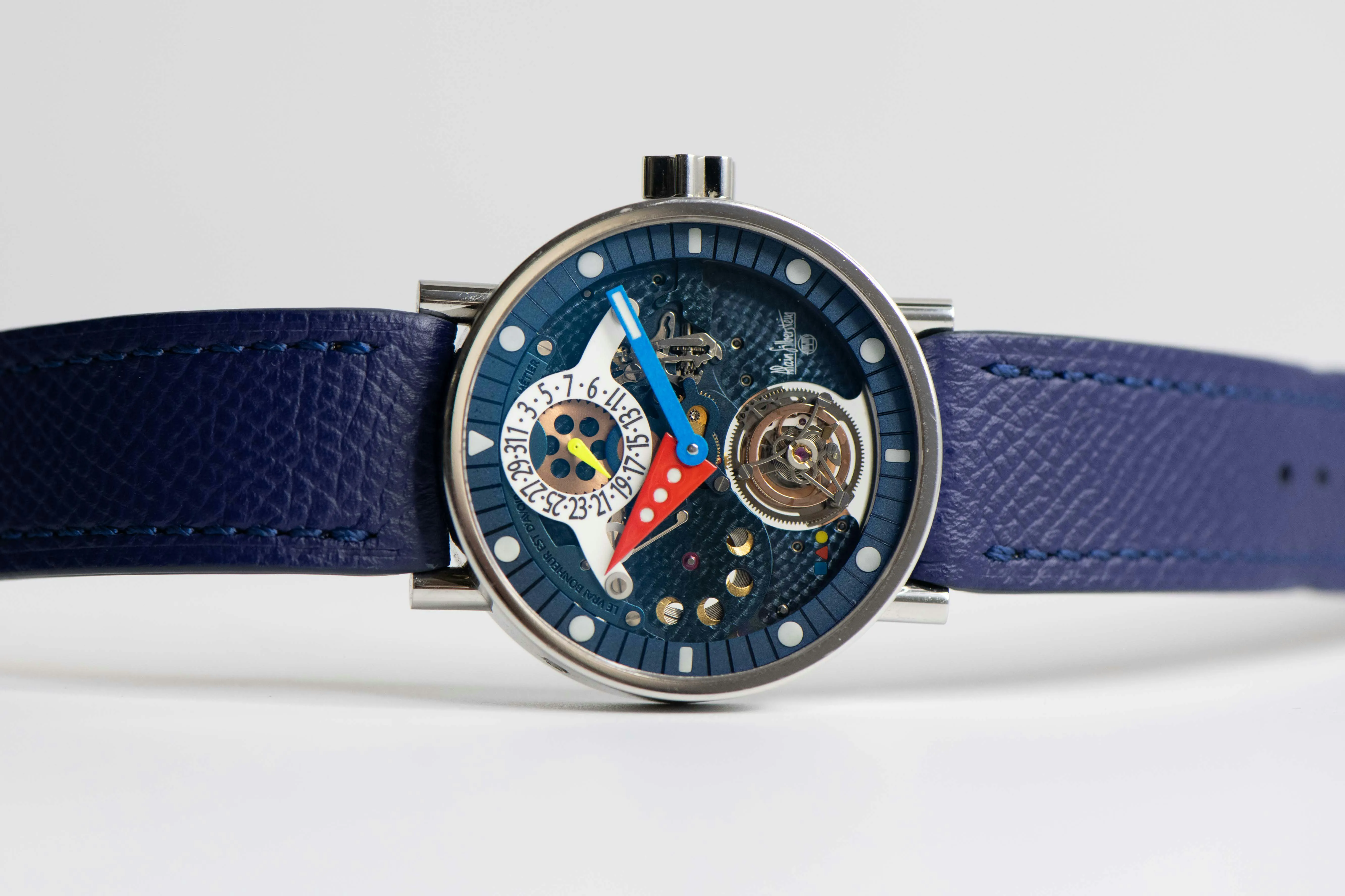 Alain Silberstein Tourbillon Volant TMA1-002 40mm Stainless steel Blue 15