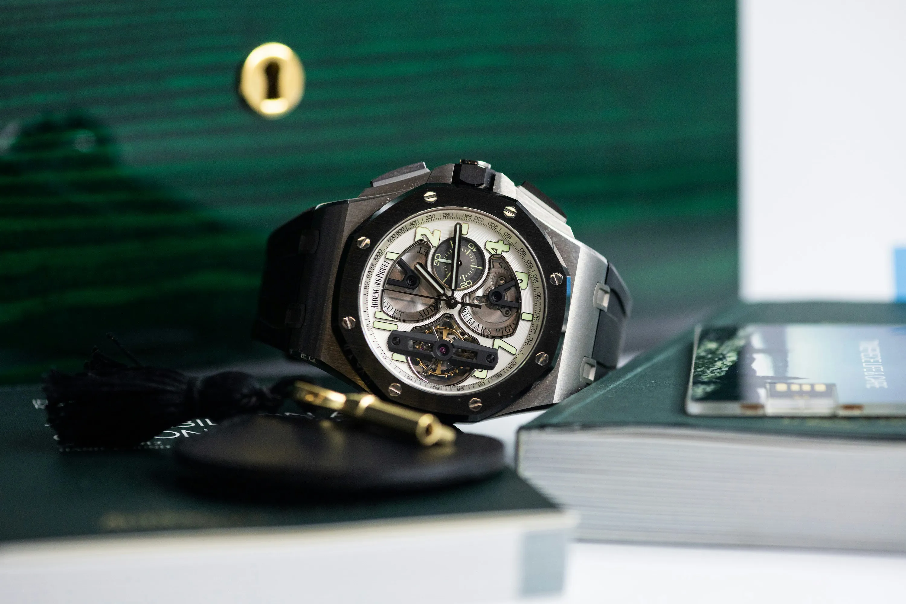 Audemars Piguet Royal Oak Offshore Tourbillon  26387IO.OO.D002CA.01 44mm Ceramic and Titanium Silver 1