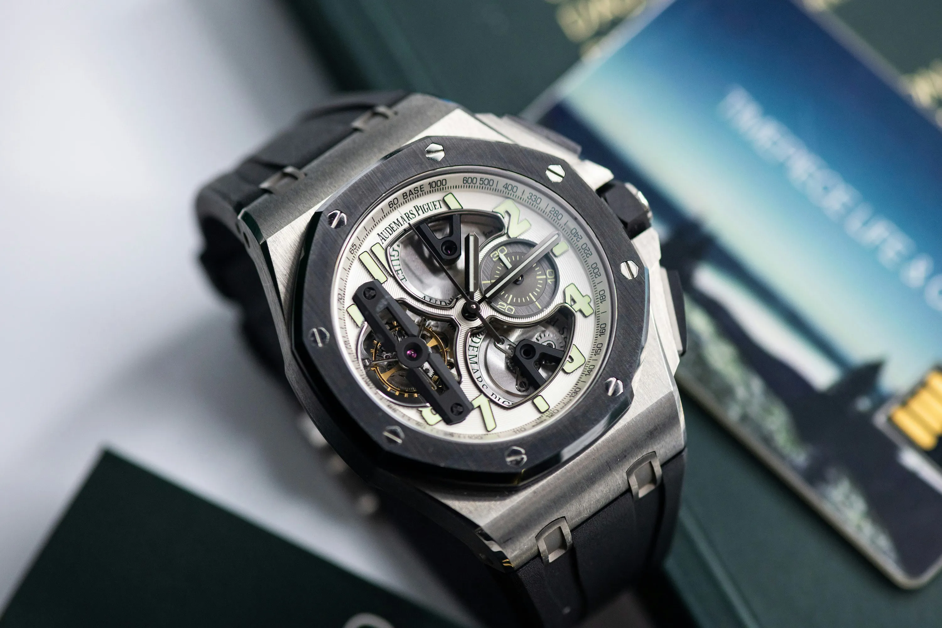 Audemars Piguet Royal Oak Offshore Tourbillon  26387IO.OO.D002CA.01 44mm Ceramic and Titanium Silver 7