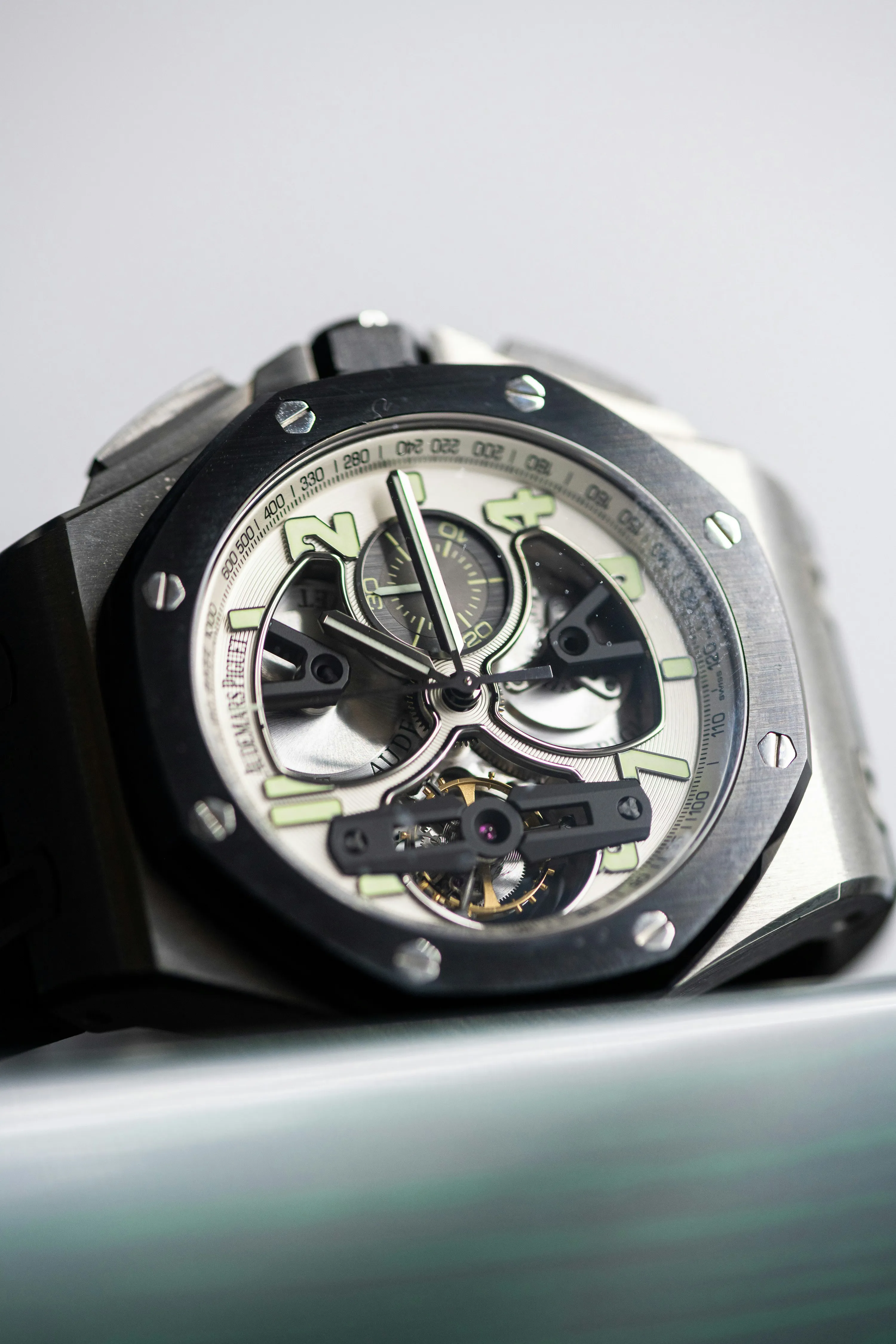 Audemars Piguet Royal Oak Offshore Tourbillon  26387IO.OO.D002CA.01 44mm Ceramic and Titanium Silver 8