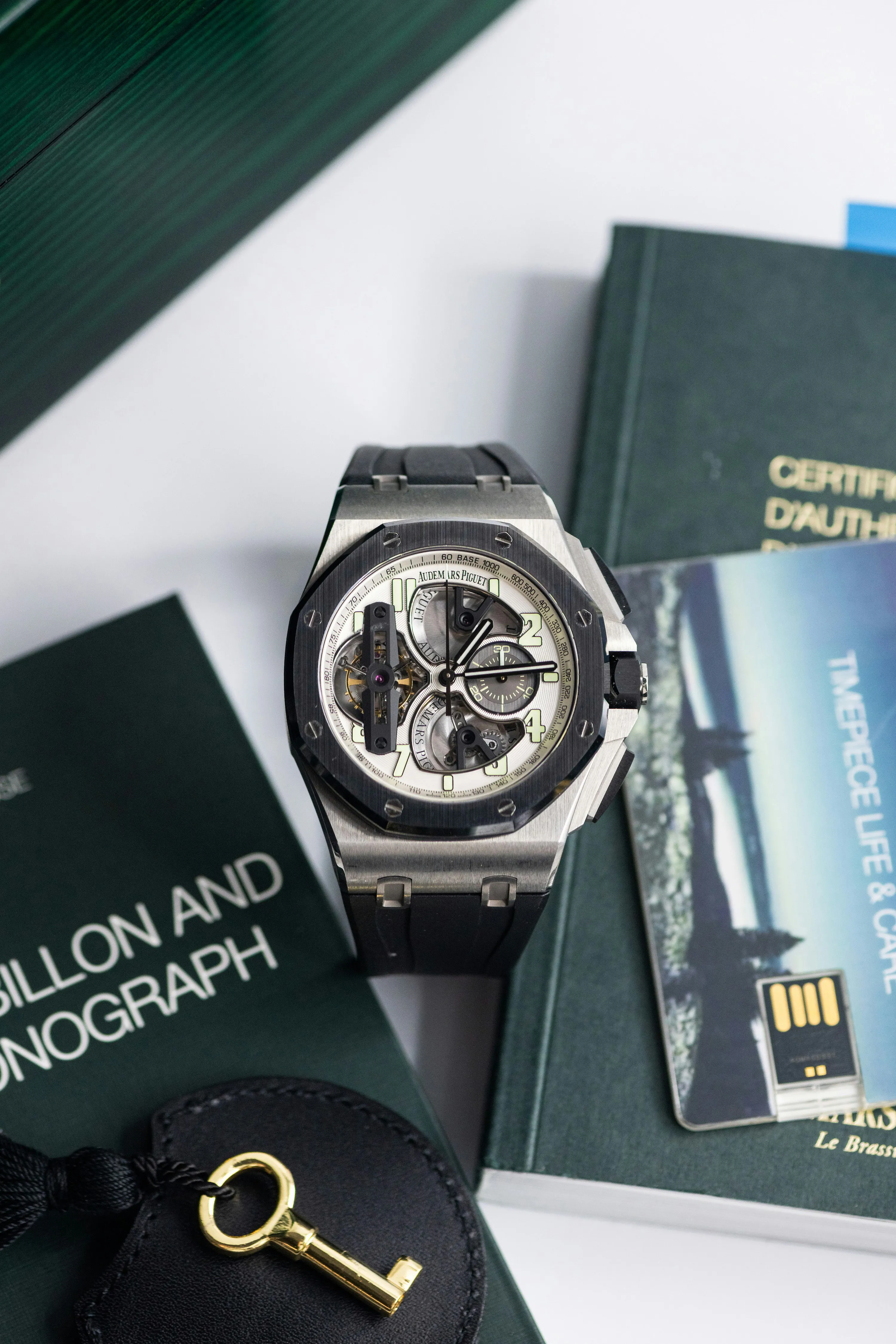 Audemars Piguet Royal Oak Offshore Tourbillon  26387IO.OO.D002CA.01 44mm Ceramic and Titanium Silver 11