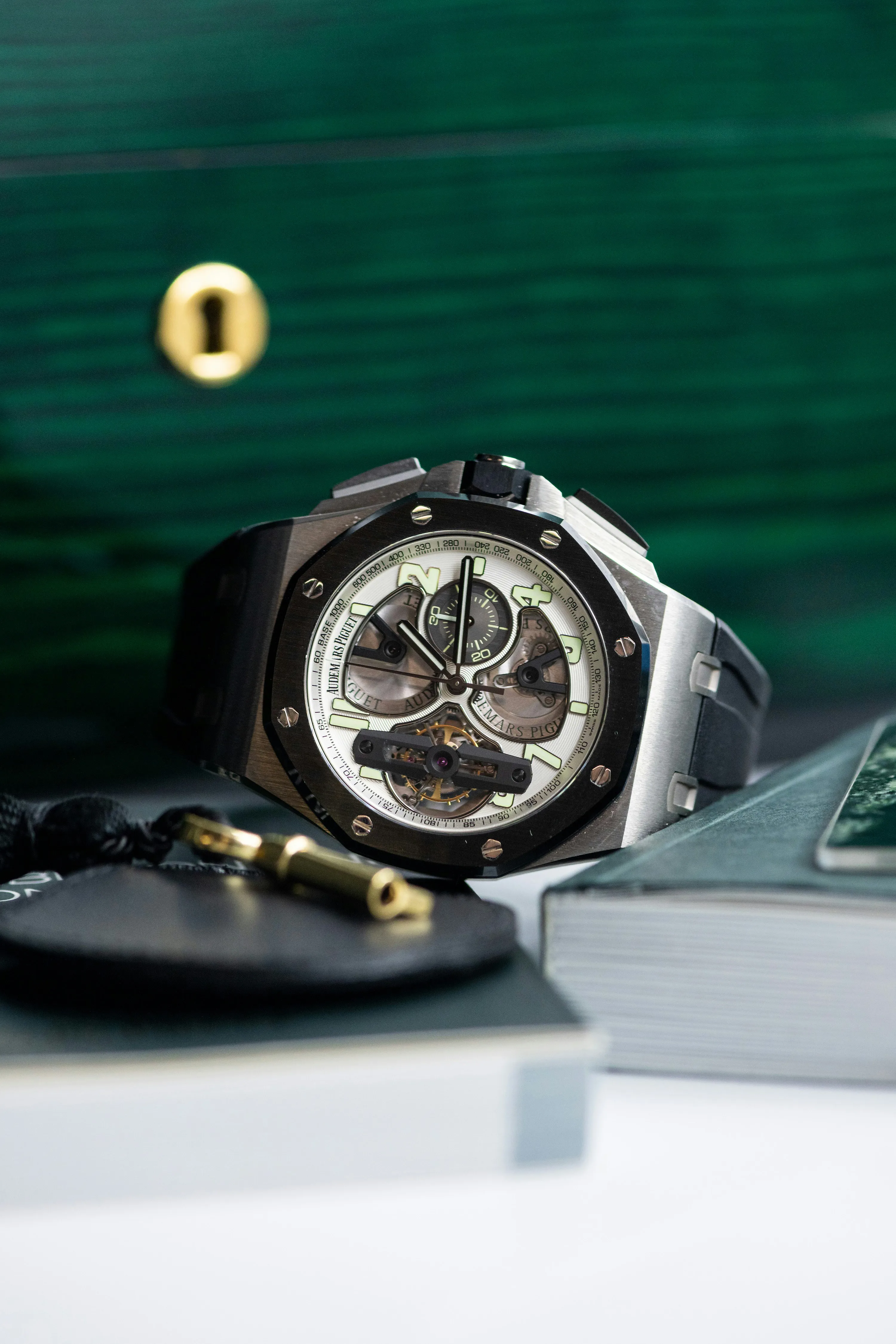 Audemars Piguet Royal Oak Offshore Tourbillon  26387IO.OO.D002CA.01 44mm Ceramic and Titanium Silver 13