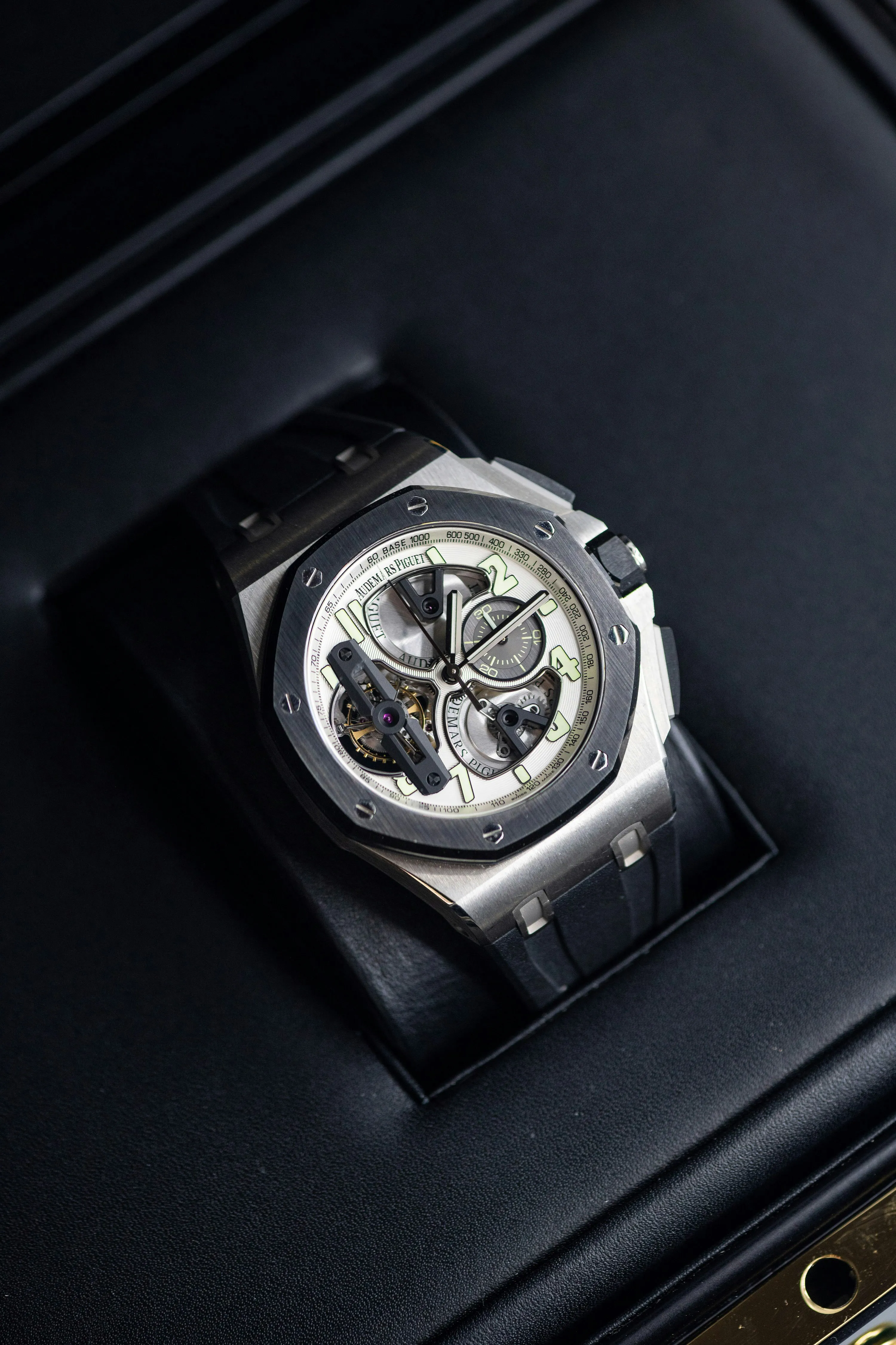 Audemars Piguet Royal Oak Offshore Tourbillon  26387IO.OO.D002CA.01 44mm Ceramic and Titanium Silver 19