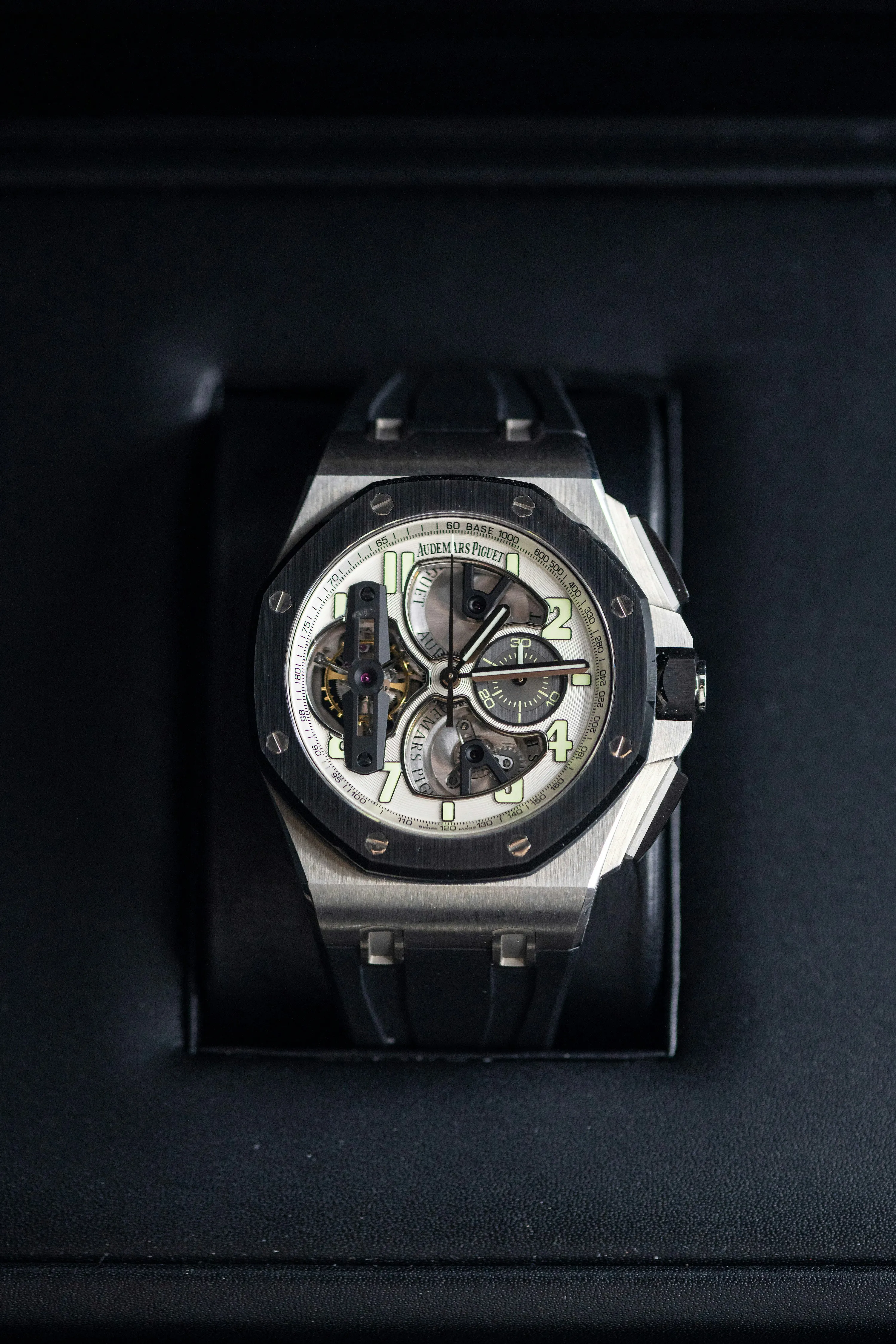 Audemars Piguet Royal Oak Offshore Tourbillon  26387IO.OO.D002CA.01 44mm Ceramic and Titanium Silver 20