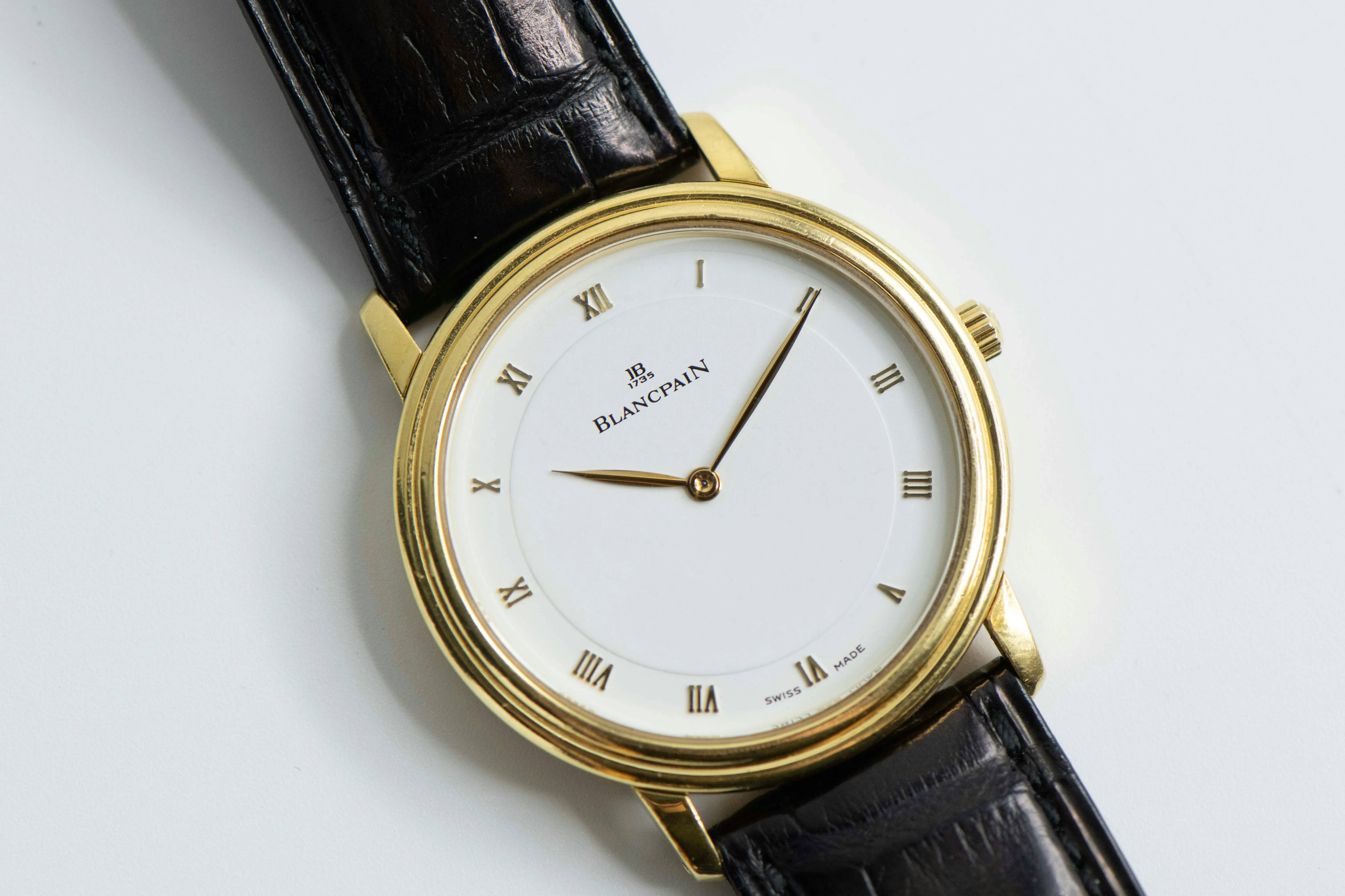 Blancpain Villeret Ultra-Slim 0071-1418-58 34mm Yellow gold White 14