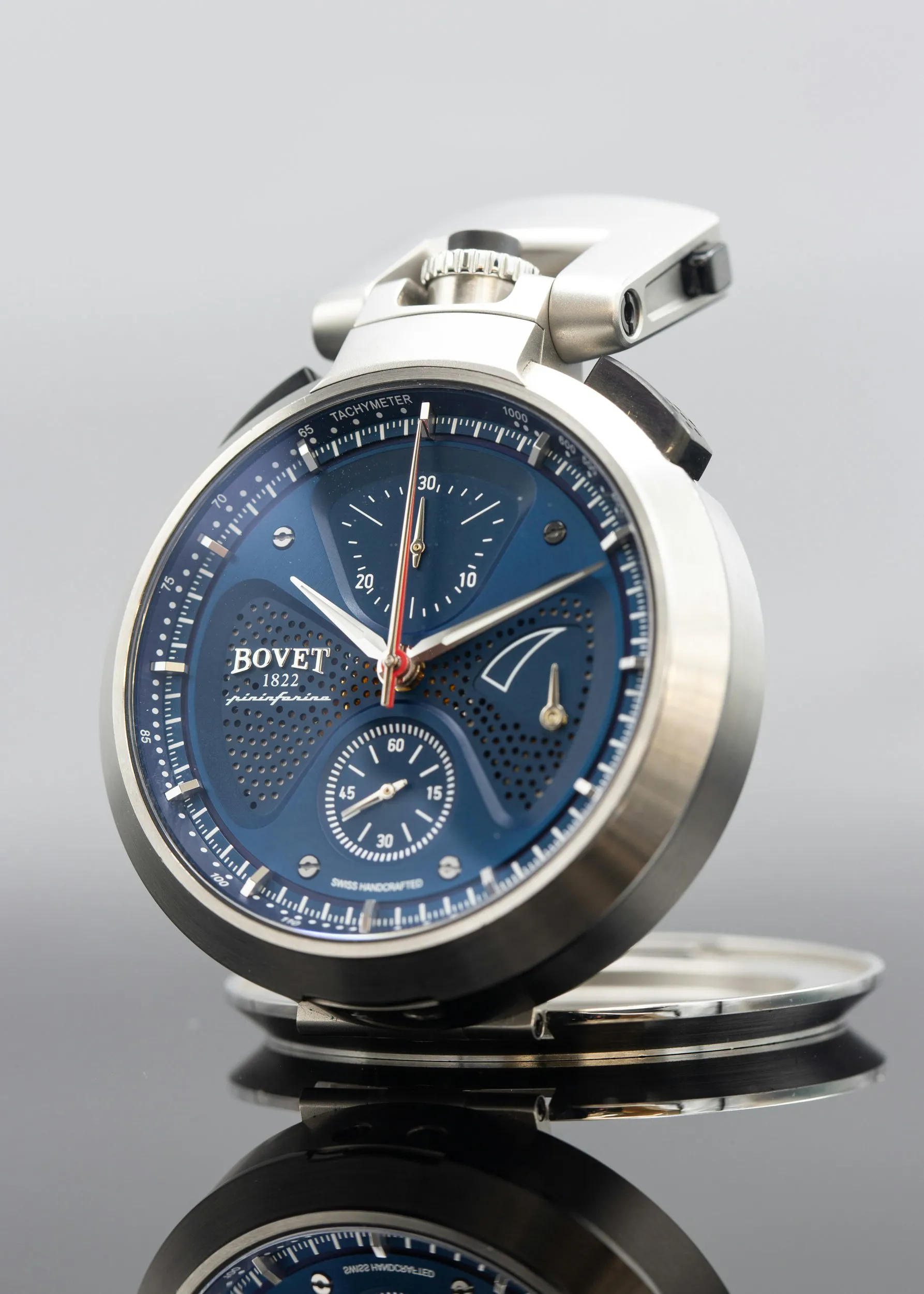 Bovet Sergio Split-Second SEPIN002 45mm Stainless steel Blue 11