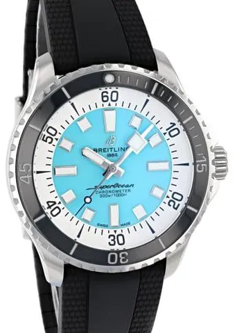 Breitling Superocean A17376211L2S1 44mm Stainless steel Turquoise