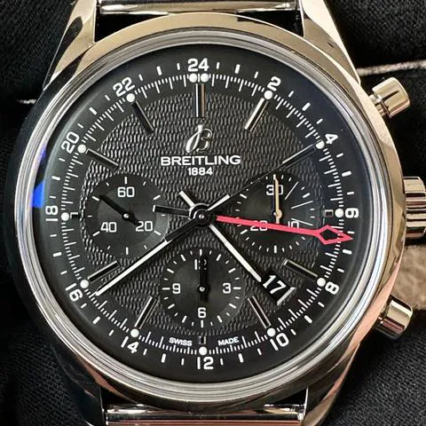 Breitling Transocean Chronograph GMT AB045112/BC67 43mm Stainless steel Black 13