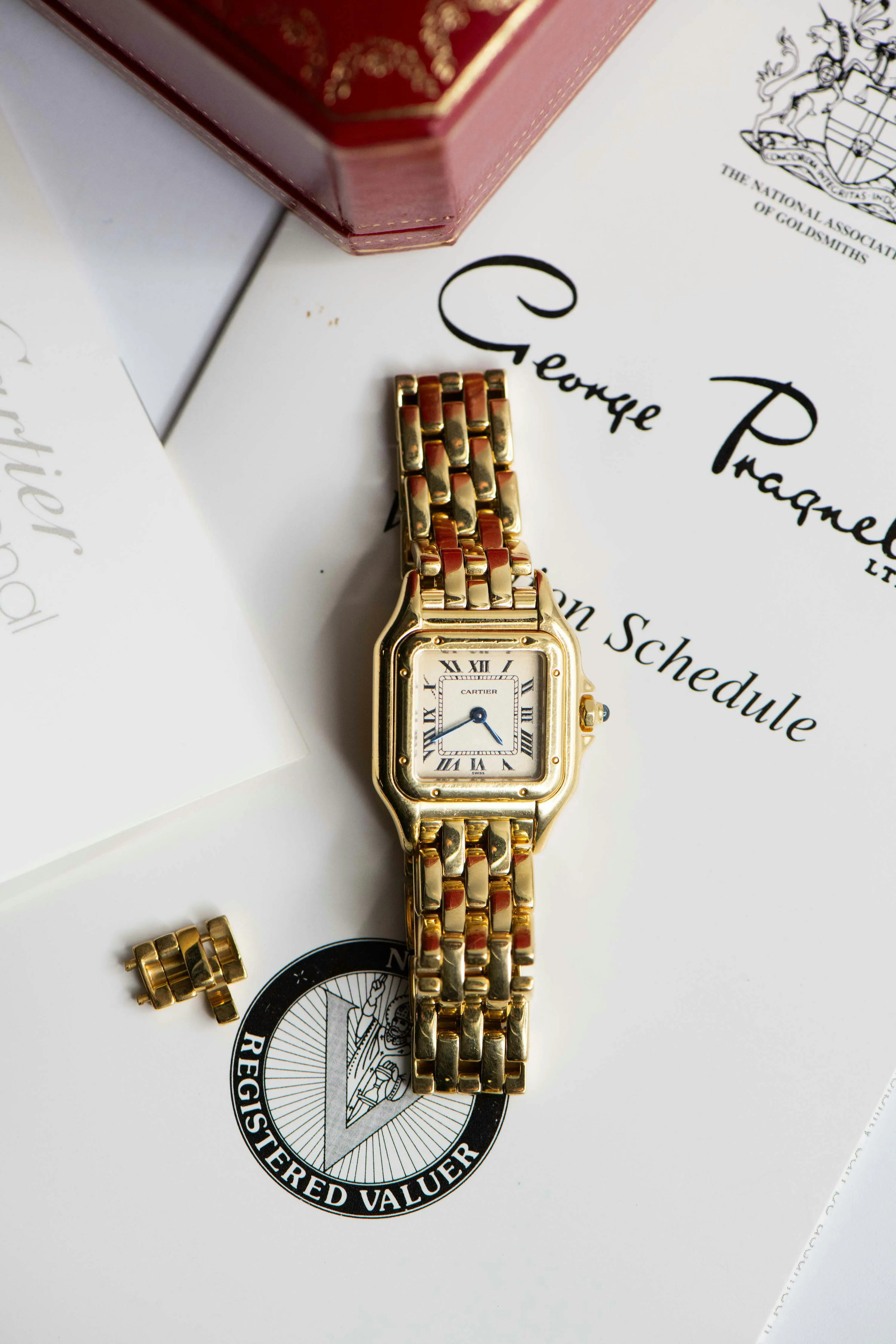 Cartier Panthère W25022B9 22mm Yellow gold Cream 4