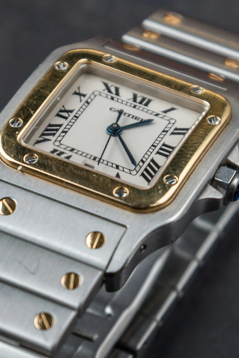 Cartier Santos Galbée 1566 29mm Yellow gold and Stainless steel White 20