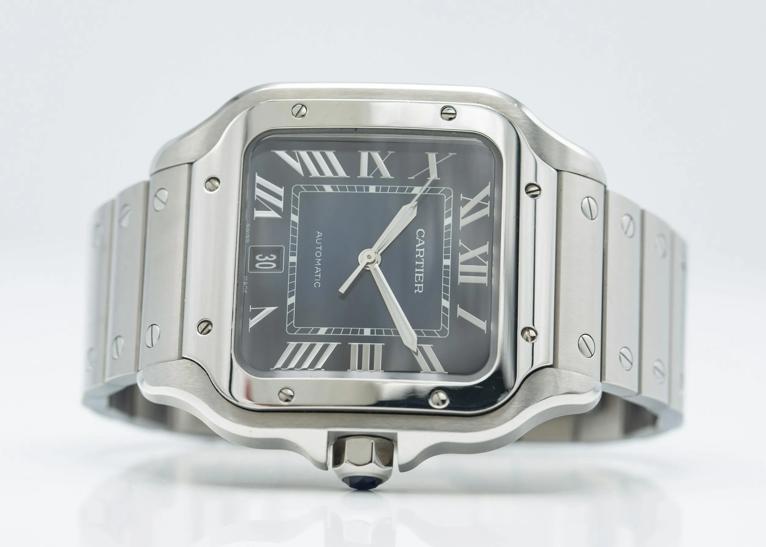 Cartier Santos WSSA0030 39mm Stainless steel Blue 4