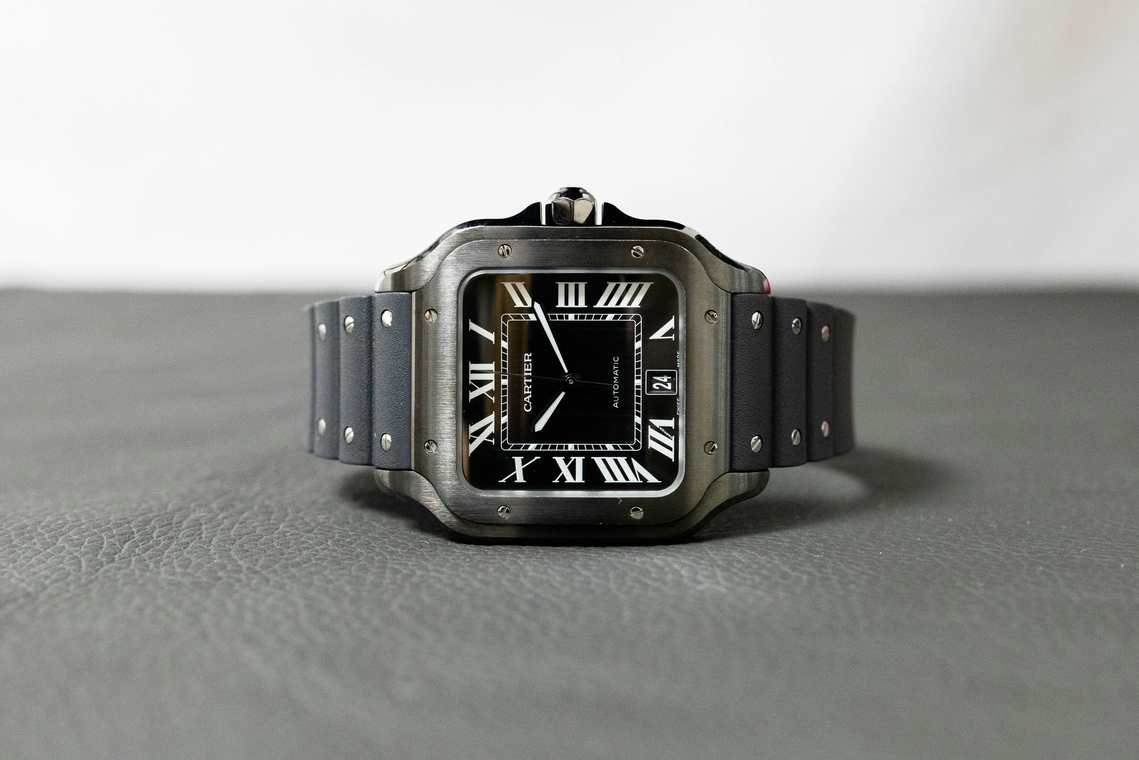 Cartier Santos de Cartier WSSA0039 39.8mm Stainless steel Black 4