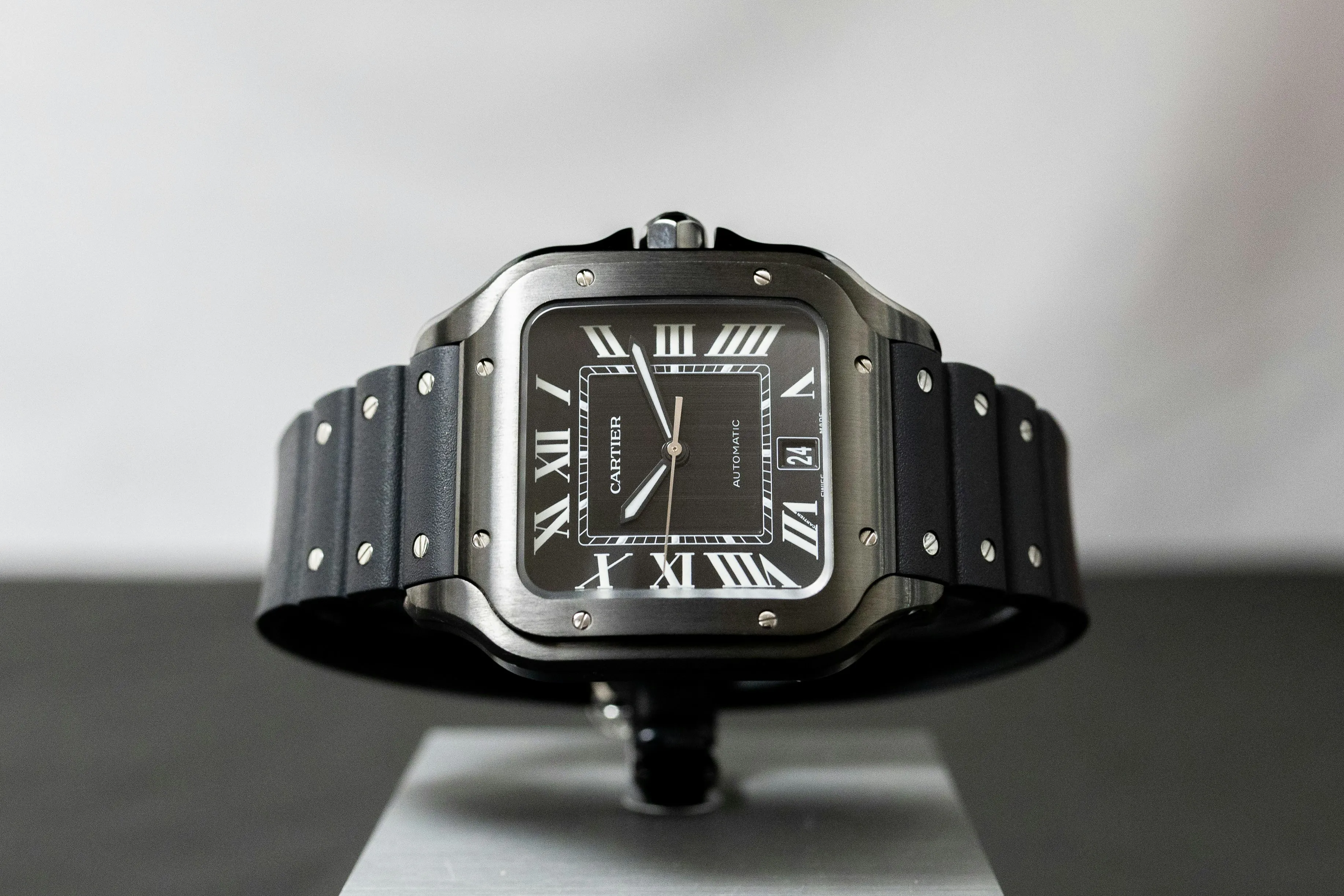 Cartier Santos de Cartier WSSA0039 39.8mm Stainless steel Black 5