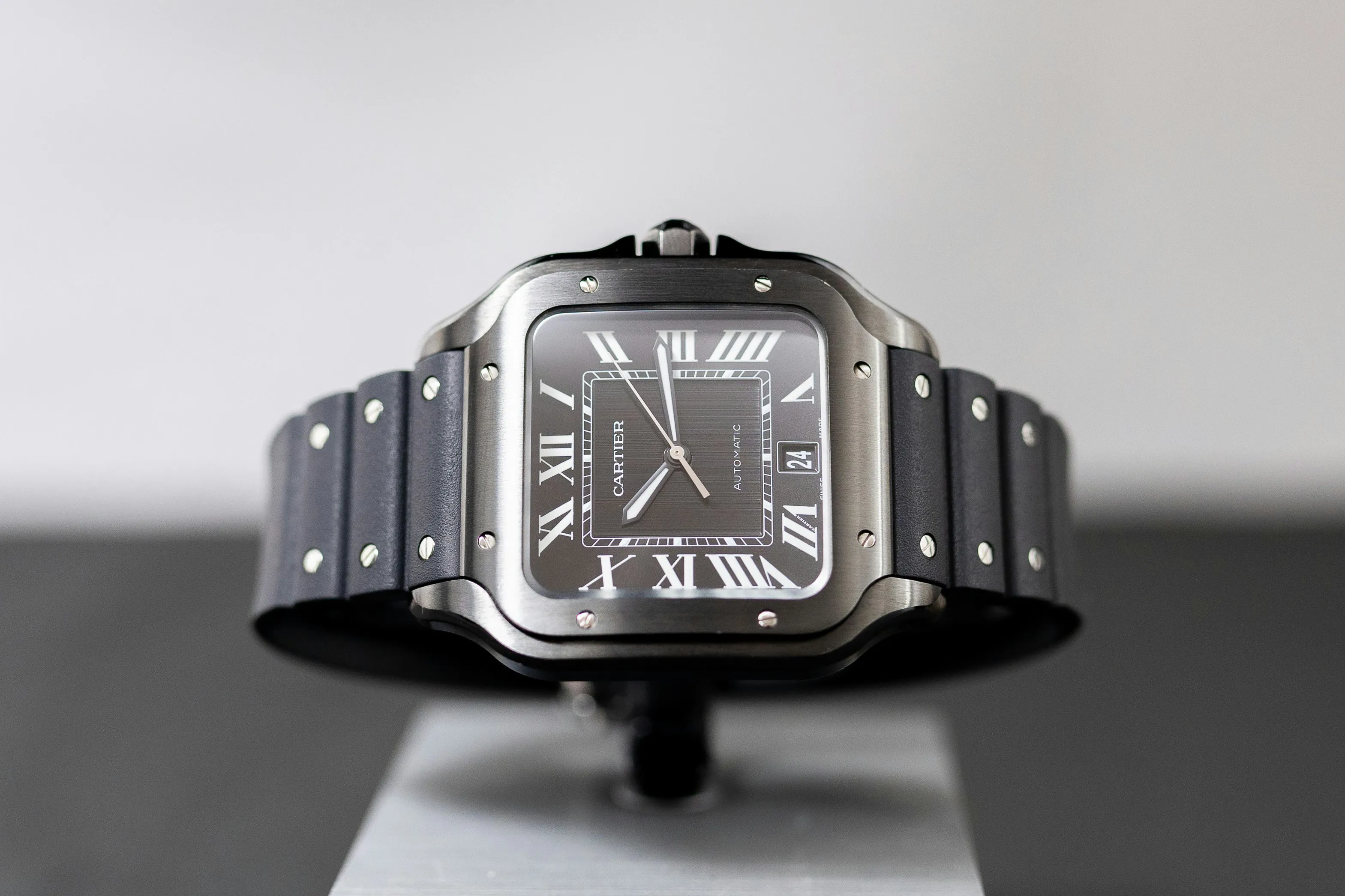 Cartier Santos de Cartier WSSA0039 39.8mm Stainless steel Black 15