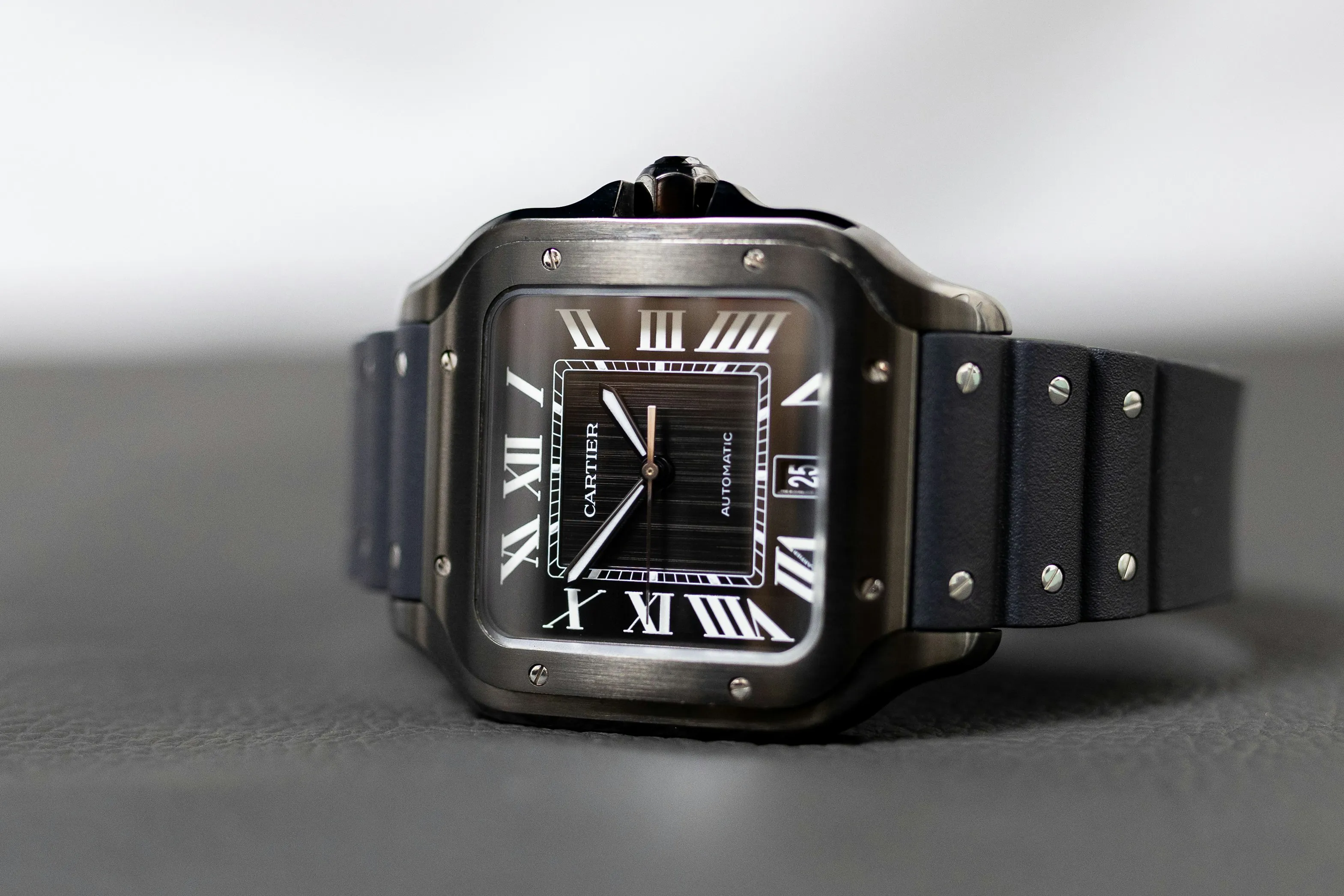 Cartier Santos de Cartier WSSA0039 39.8mm Stainless steel Black 19