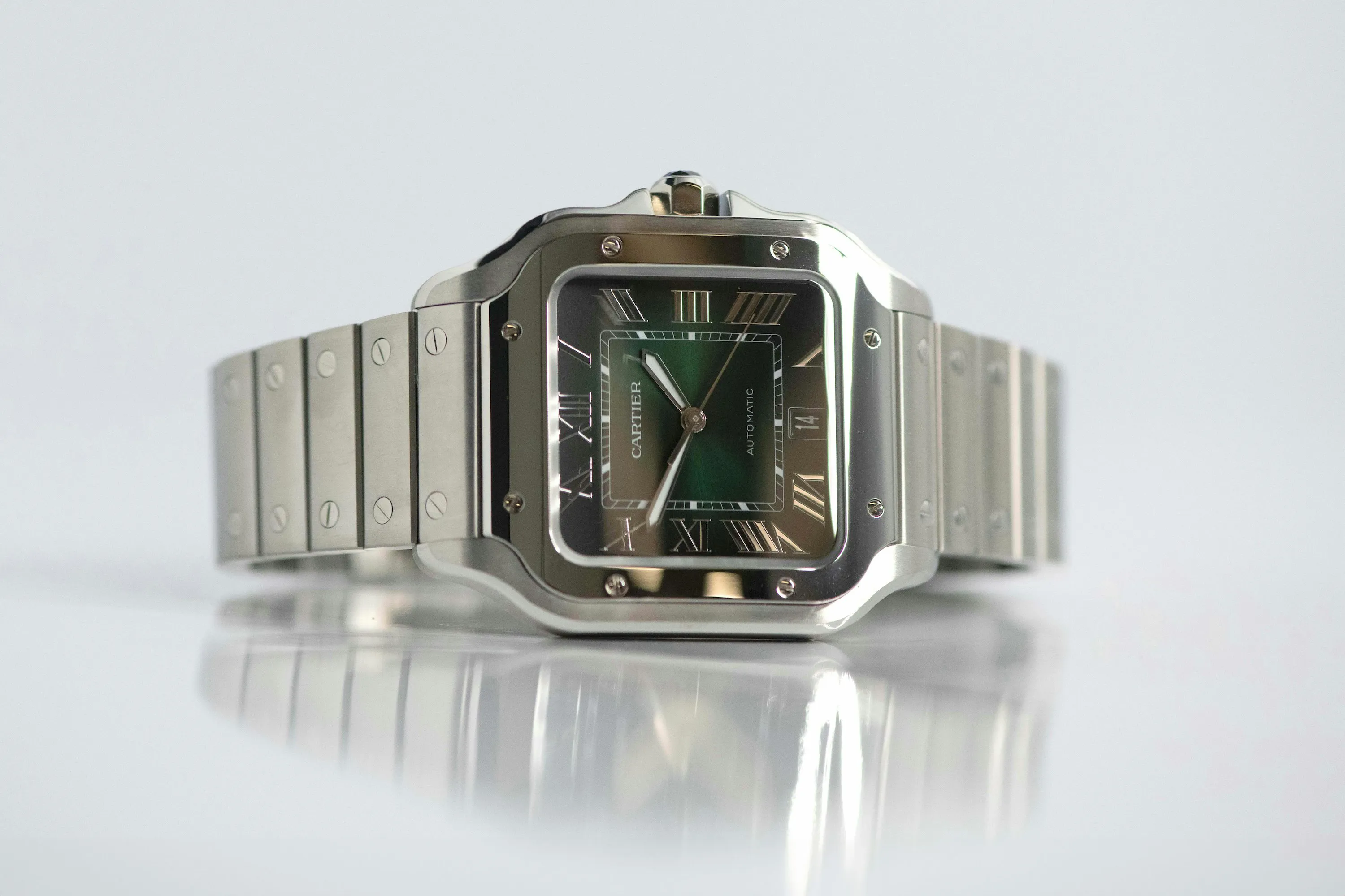 Cartier Santos de Cartier WSSA0062 40mm Stainless steel Green 18