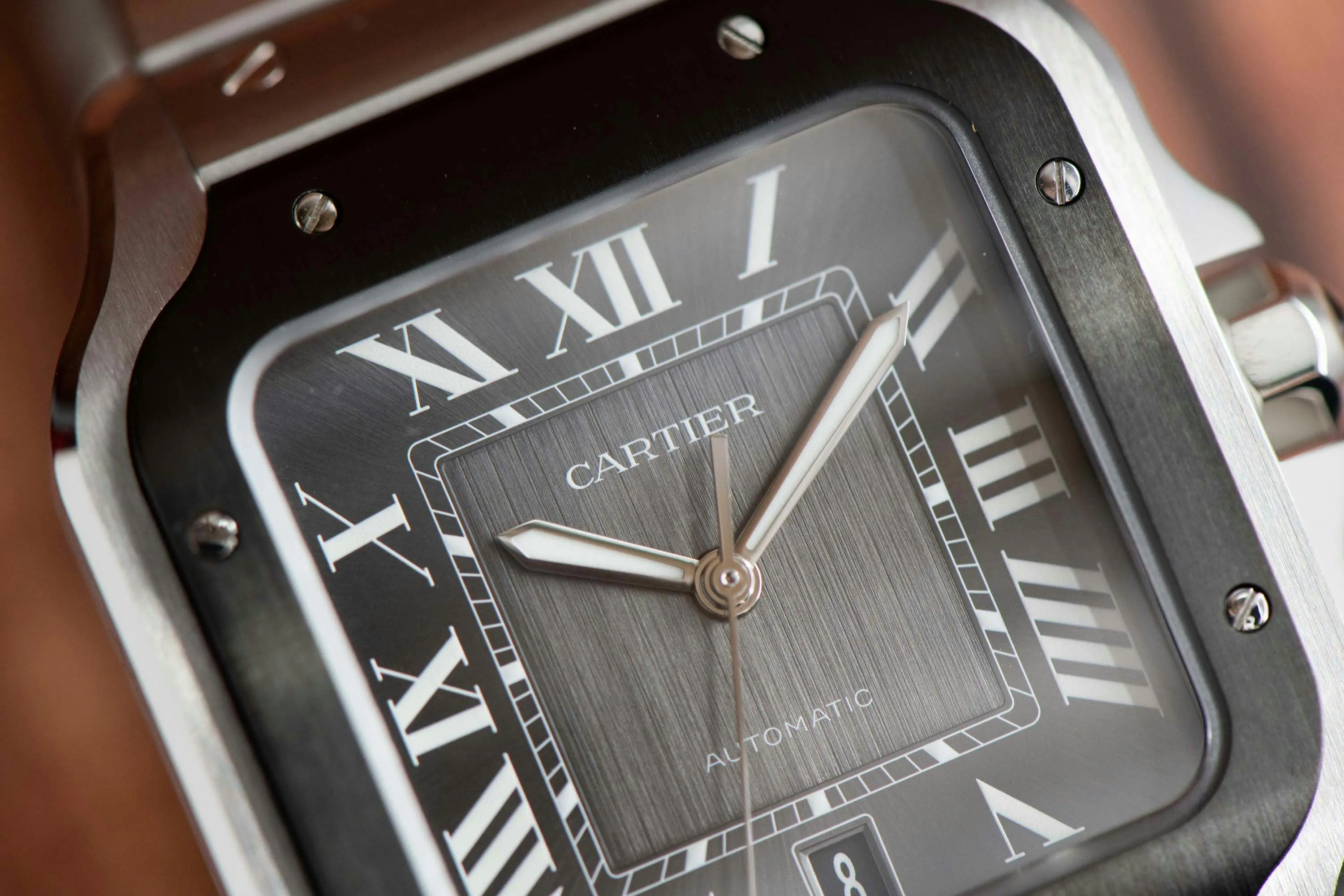 Cartier Santos WSSA0037 39mm Stainless steel Gray 2