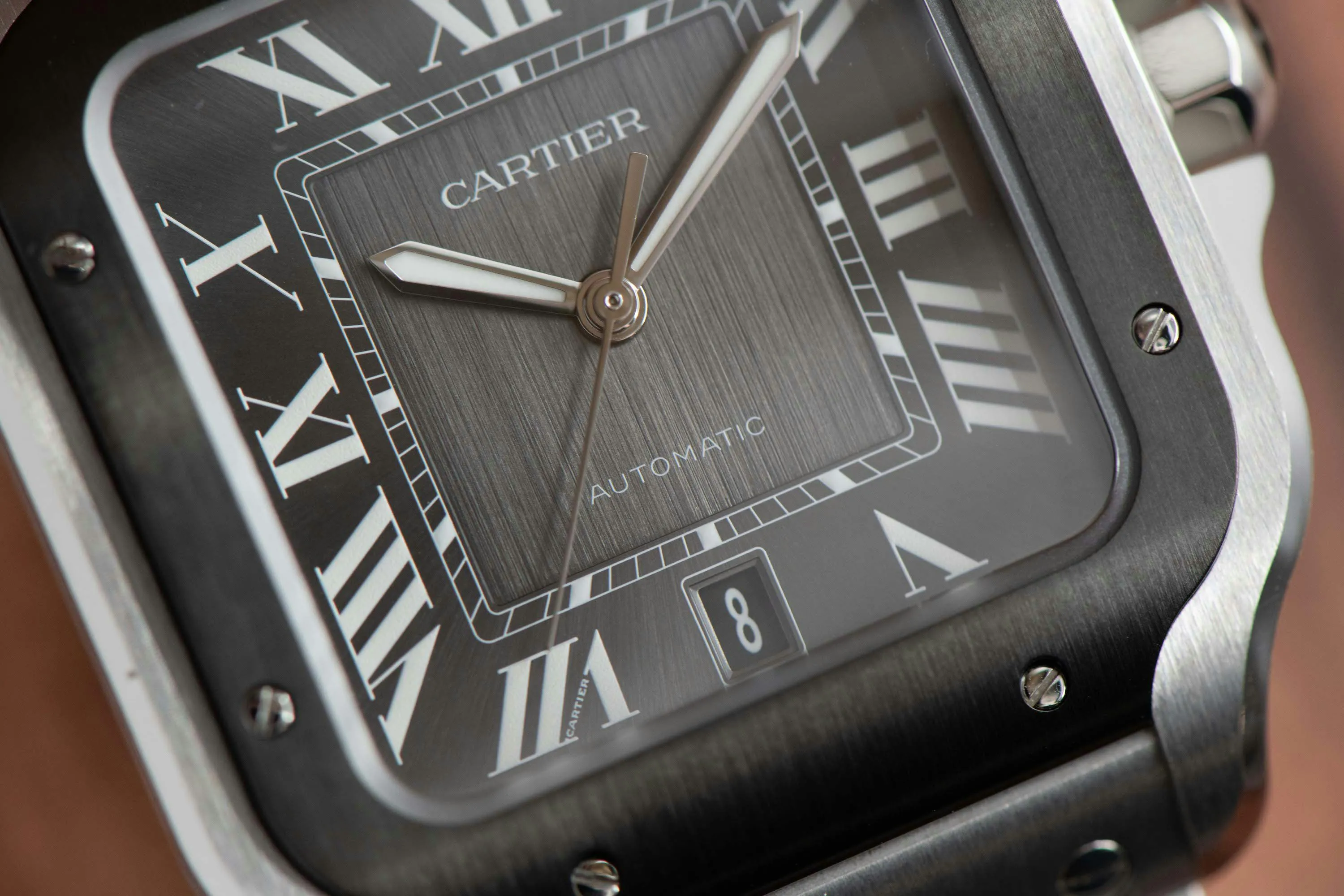 Cartier Santos WSSA0037 39mm Stainless steel Gray 3